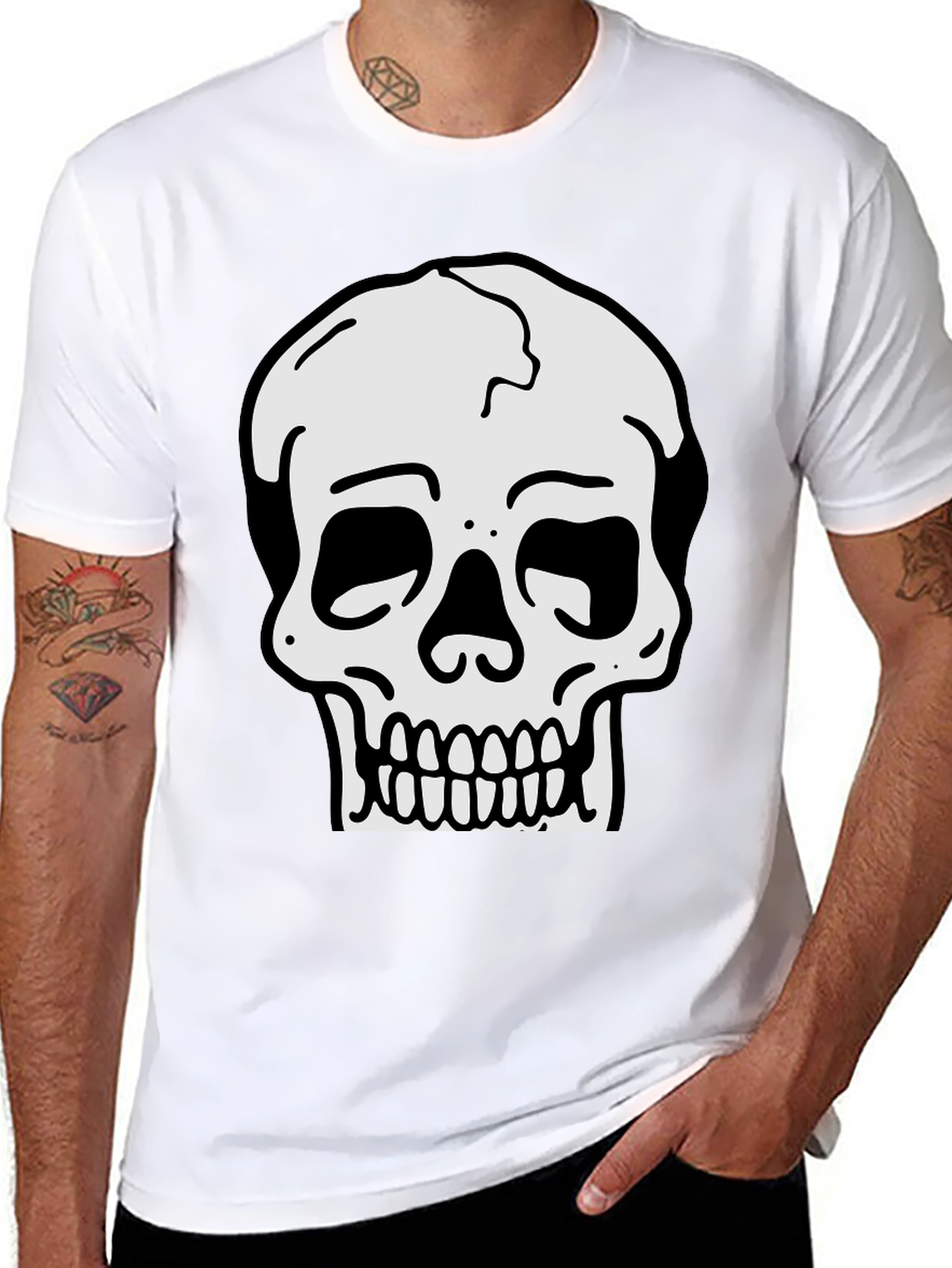 Skull Graphic Black T-Shirt