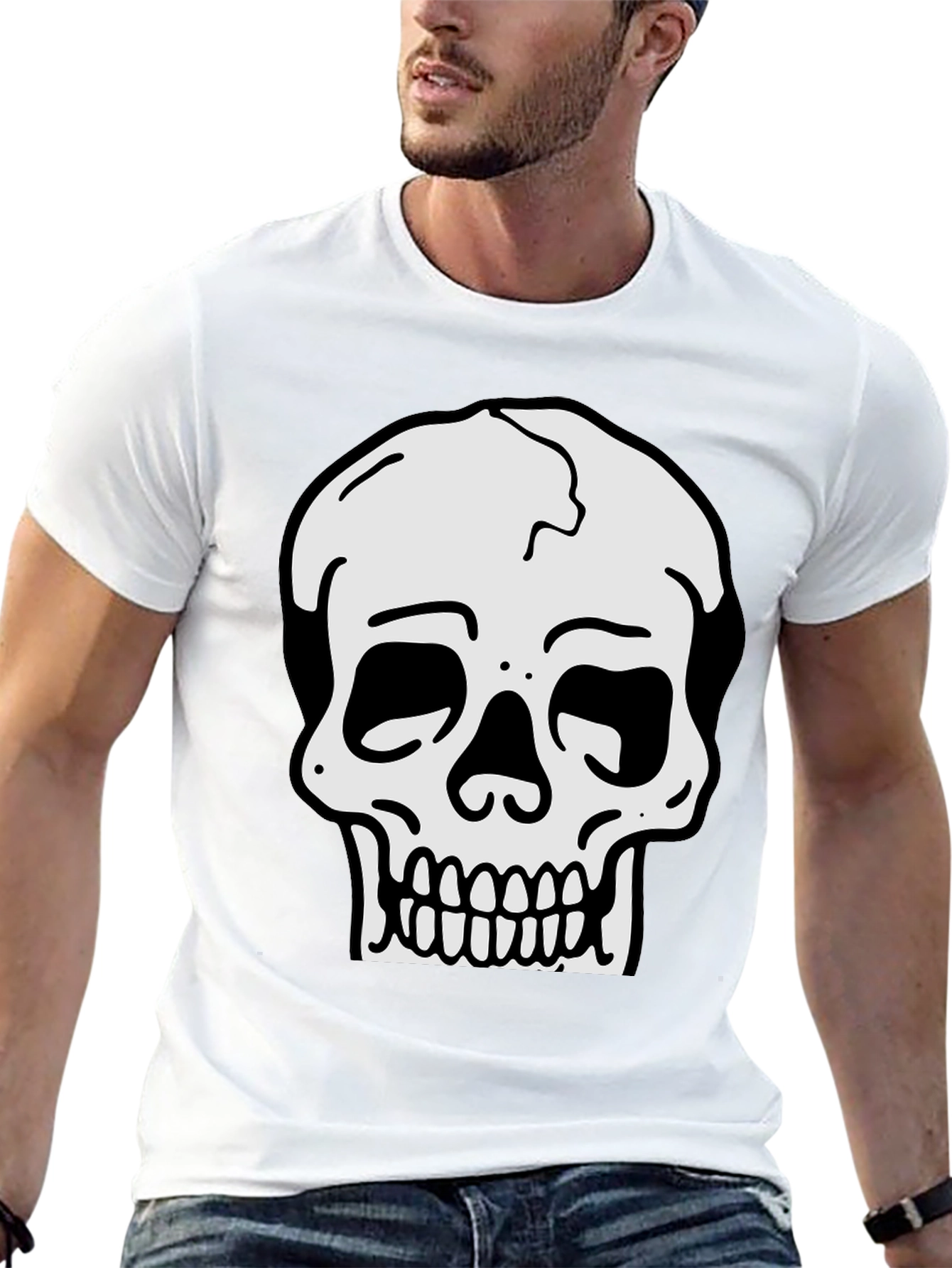 Skull Graphic Black T-Shirt
