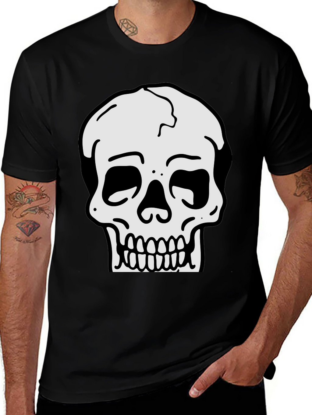 Skull Graphic Black T-Shirt