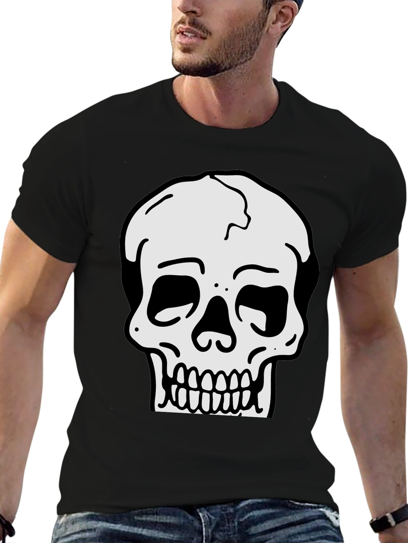 Skull Graphic Black T-Shirt