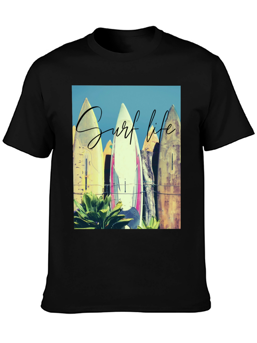 Surf Life Graphic Tee - Beach Vibes T-Shirt