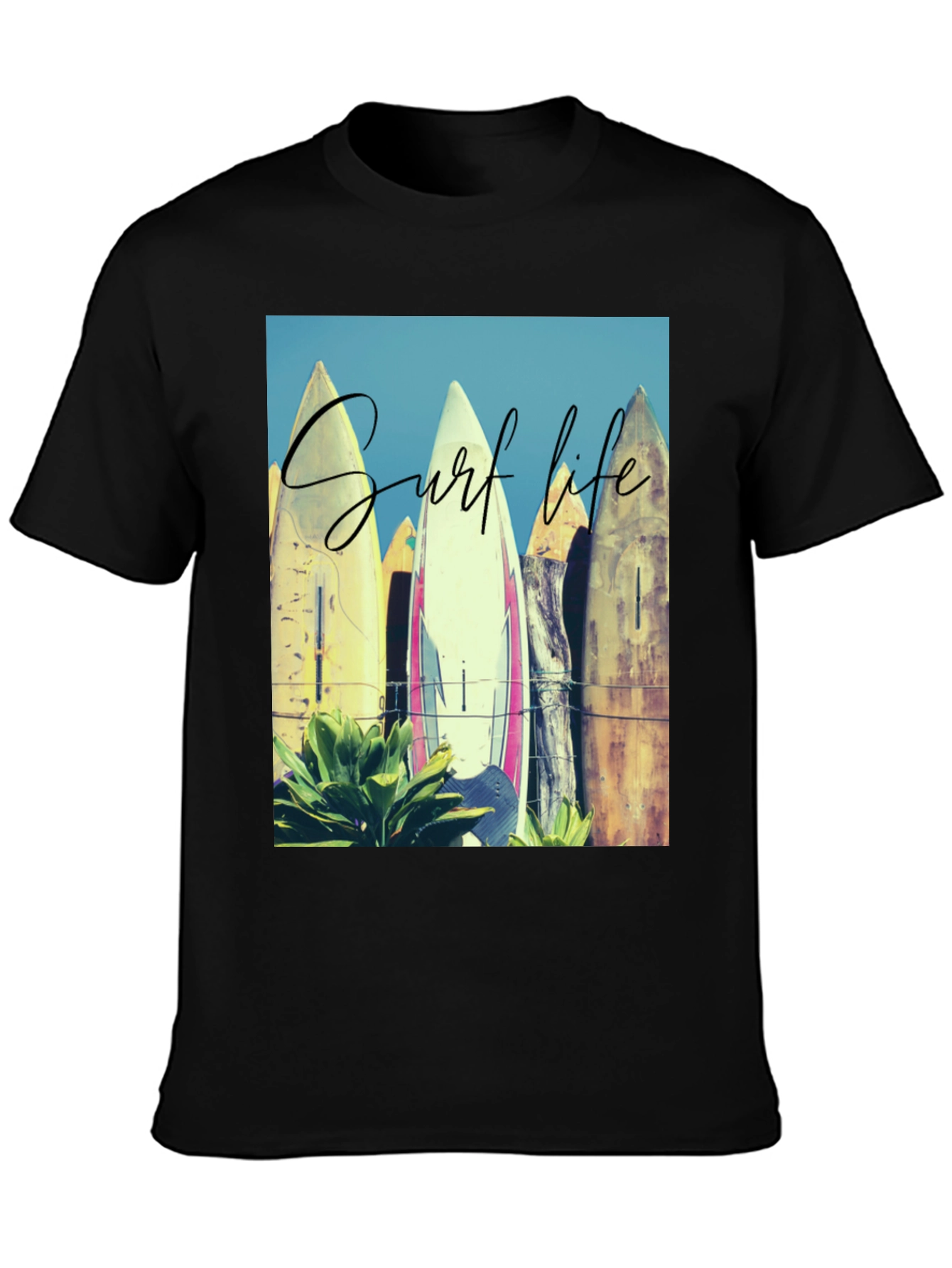 Surf Life Graphic Tee - Beach Vibes T-Shirt