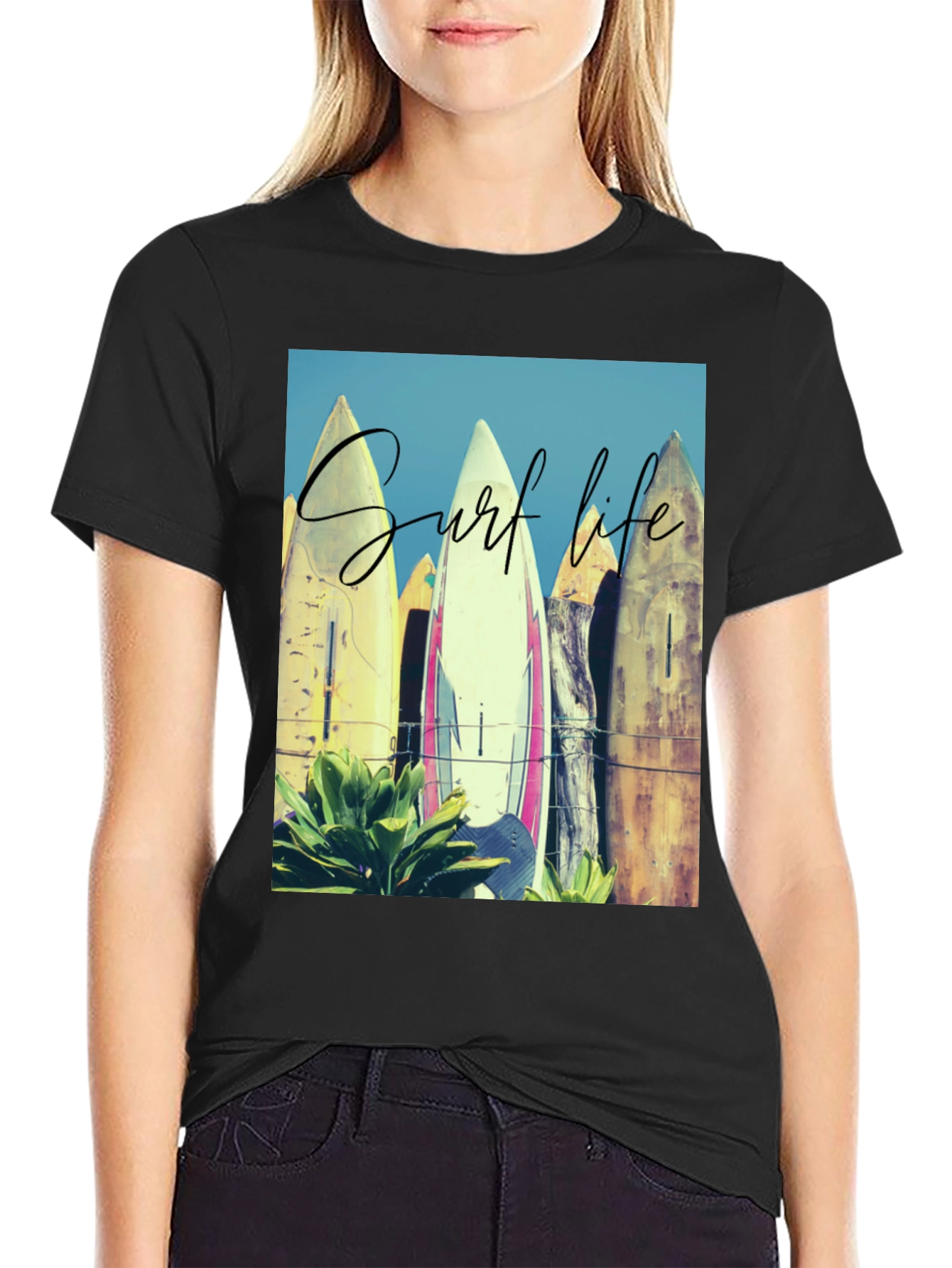 Surf Life Graphic Tee - Beach Vibes T-Shirt