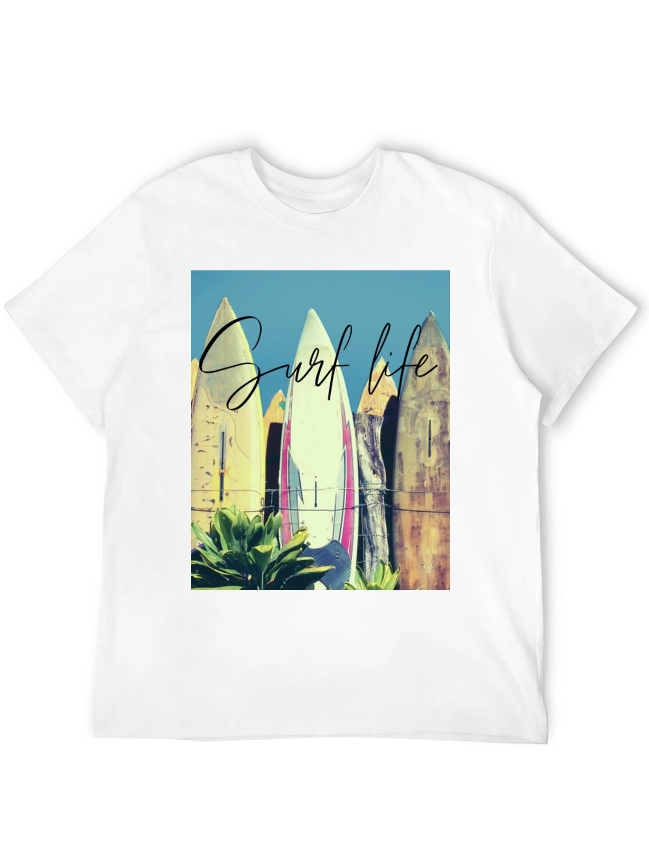 Surf Life Graphic Tee - Beach Vibes T-Shirt