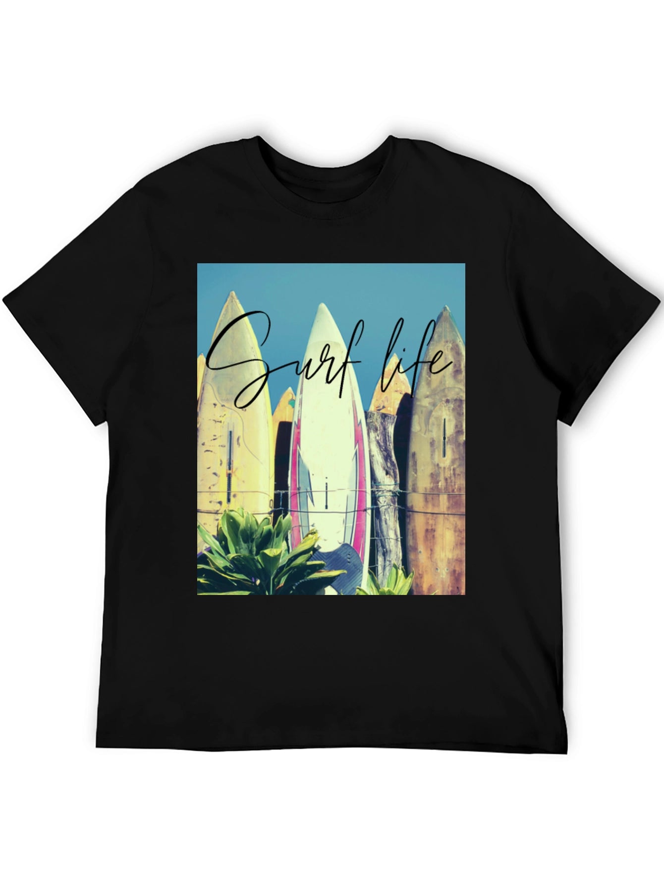 Surf Life Graphic Tee - Beach Vibes T-Shirt