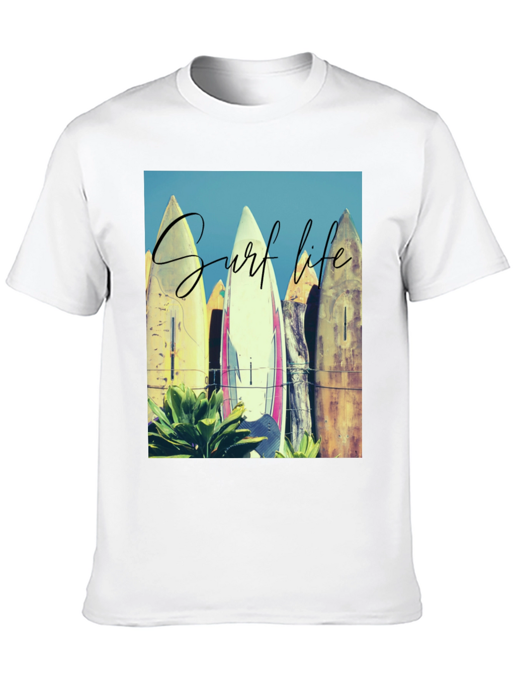 Surf Life Graphic Tee - Beach Vibes T-Shirt