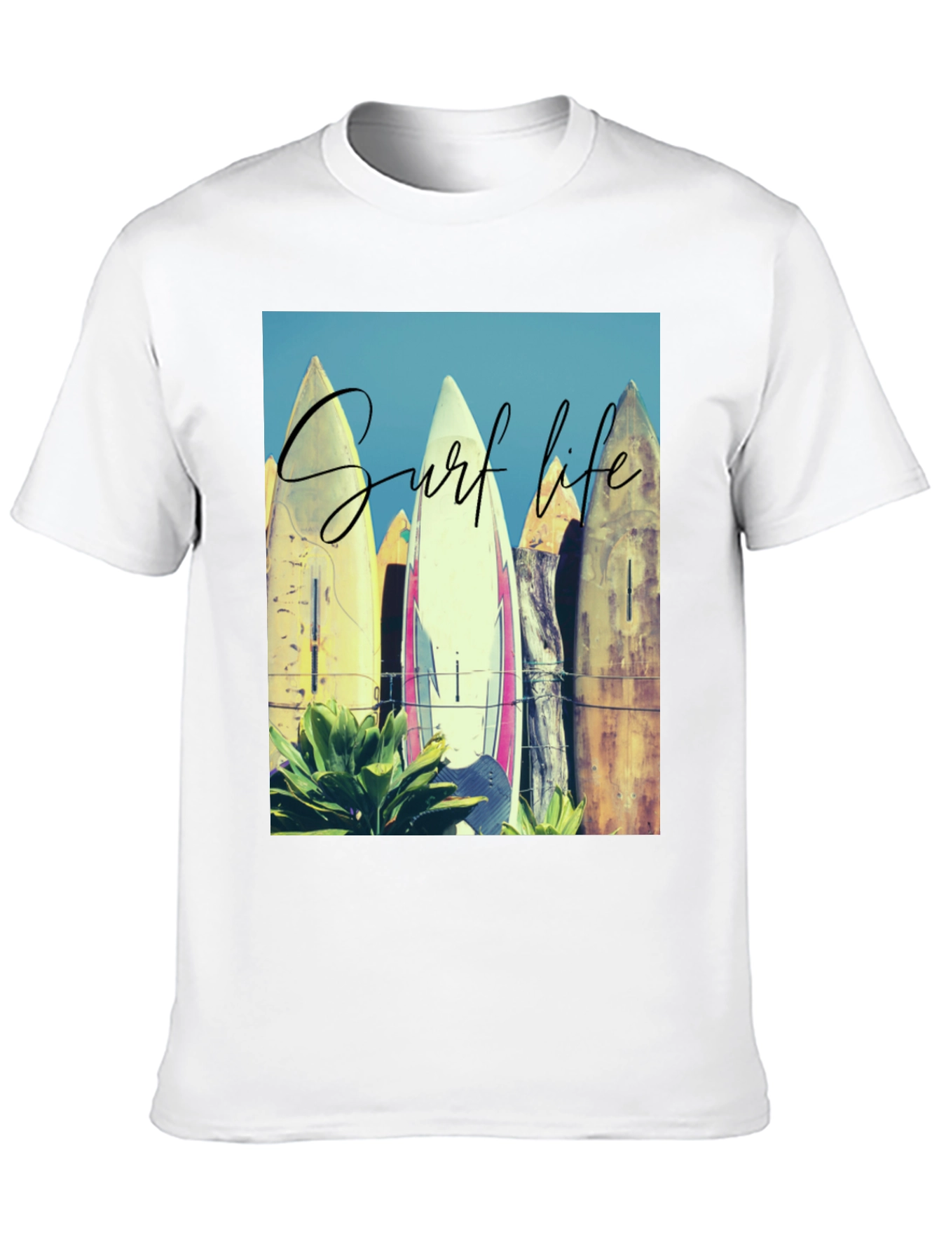 Surf Life Graphic Tee - Beach Vibes T-Shirt