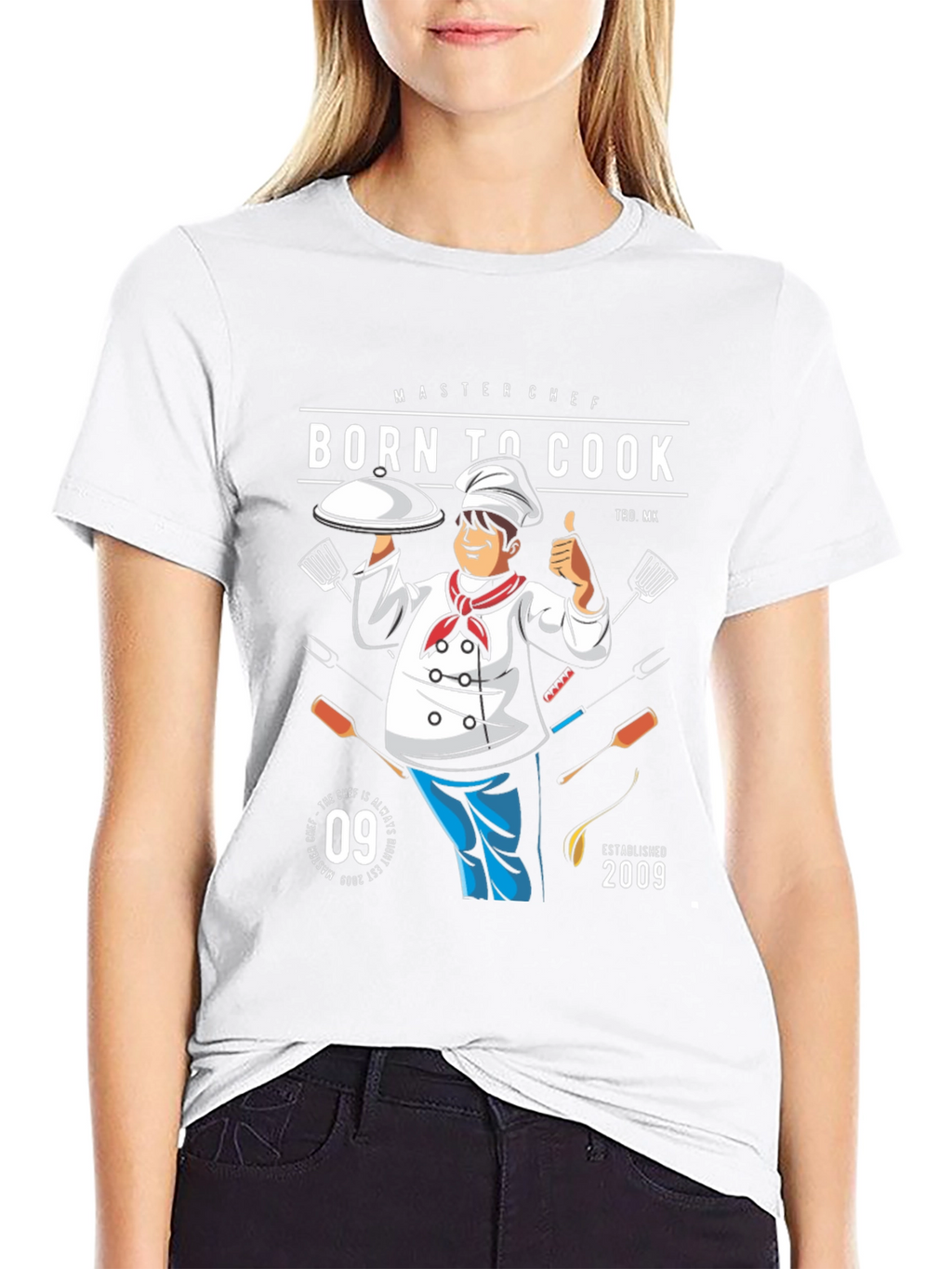 Master Chef Born to Cook Graphic T-Shirt