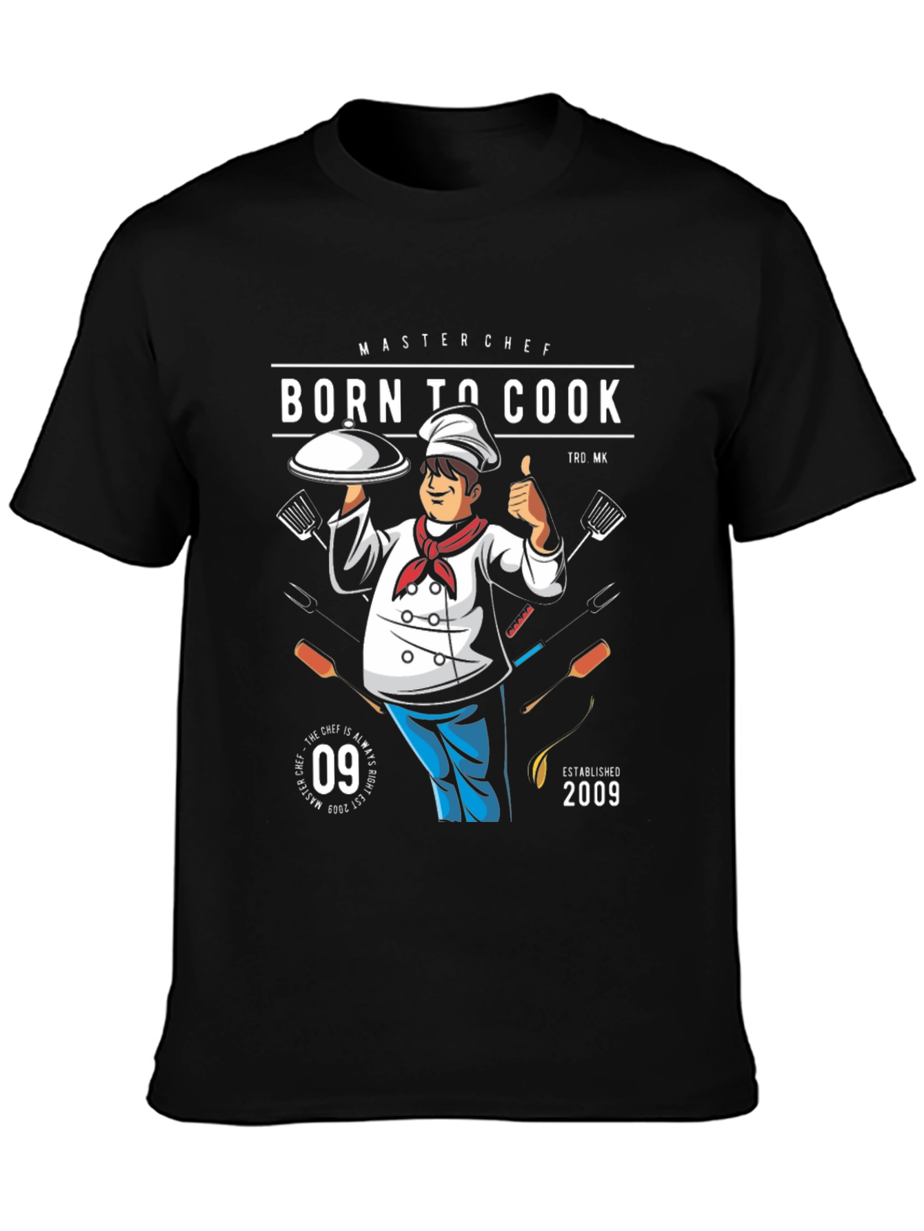 Master Chef Born to Cook Graphic T-Shirt