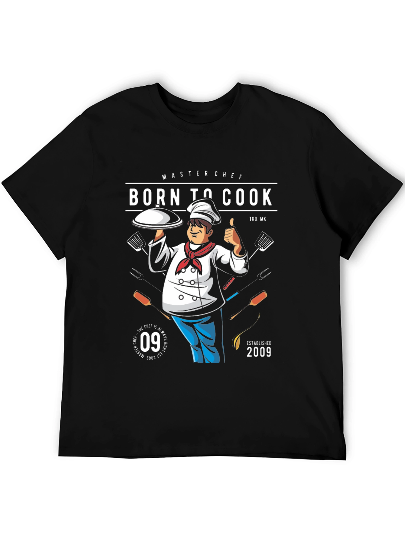 Master Chef Born to Cook Graphic T-Shirt