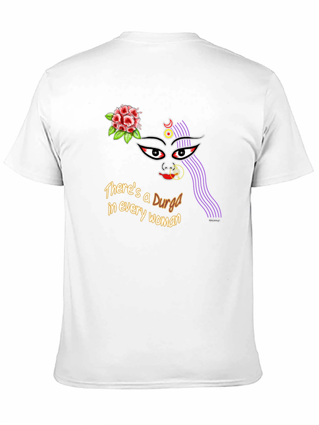Durga Woman Graphic Tee - Empowering Design