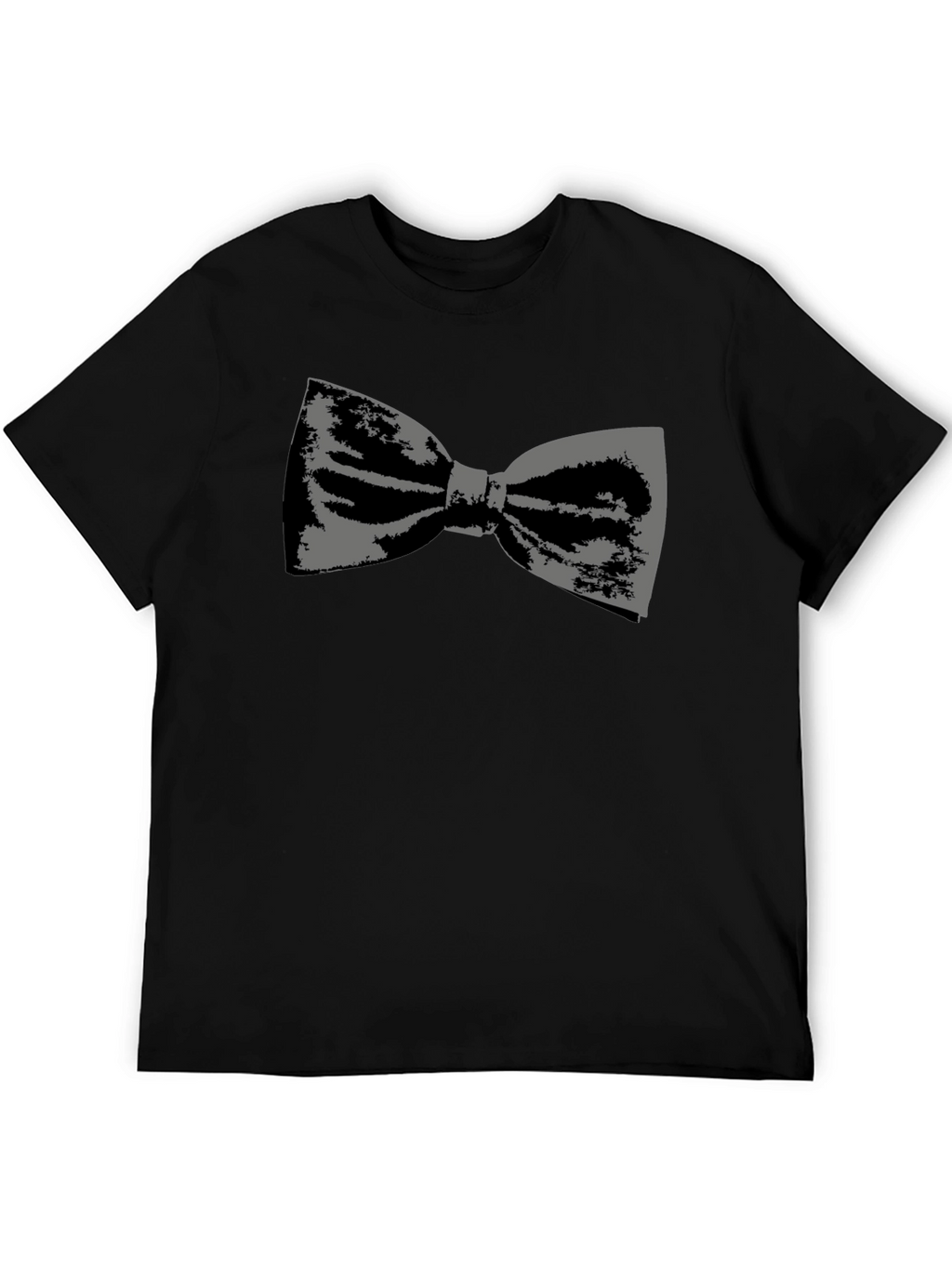 Bow Tie Graphic Tee - Black Cotton