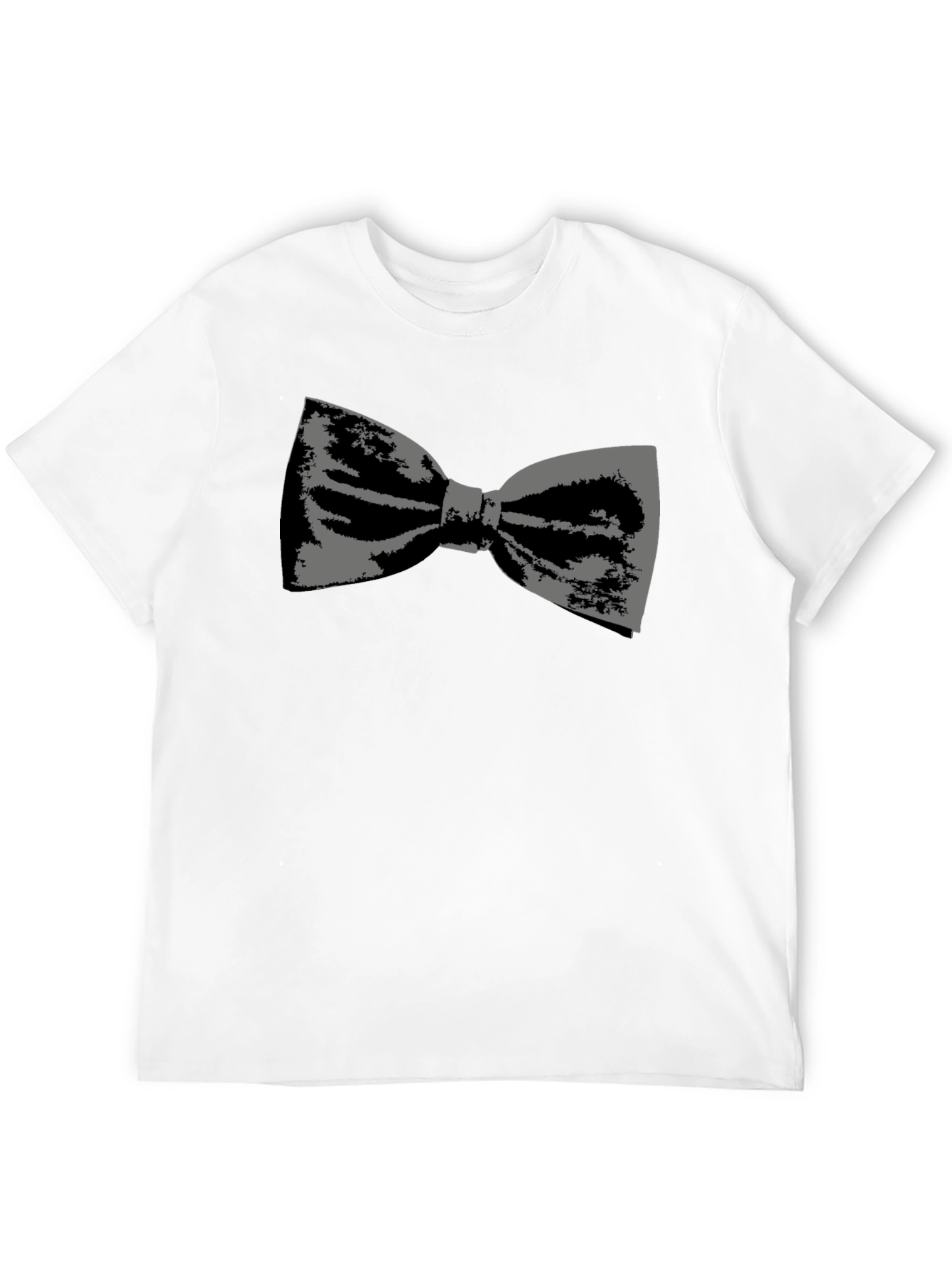 Bow Tie Graphic Tee - Black Cotton