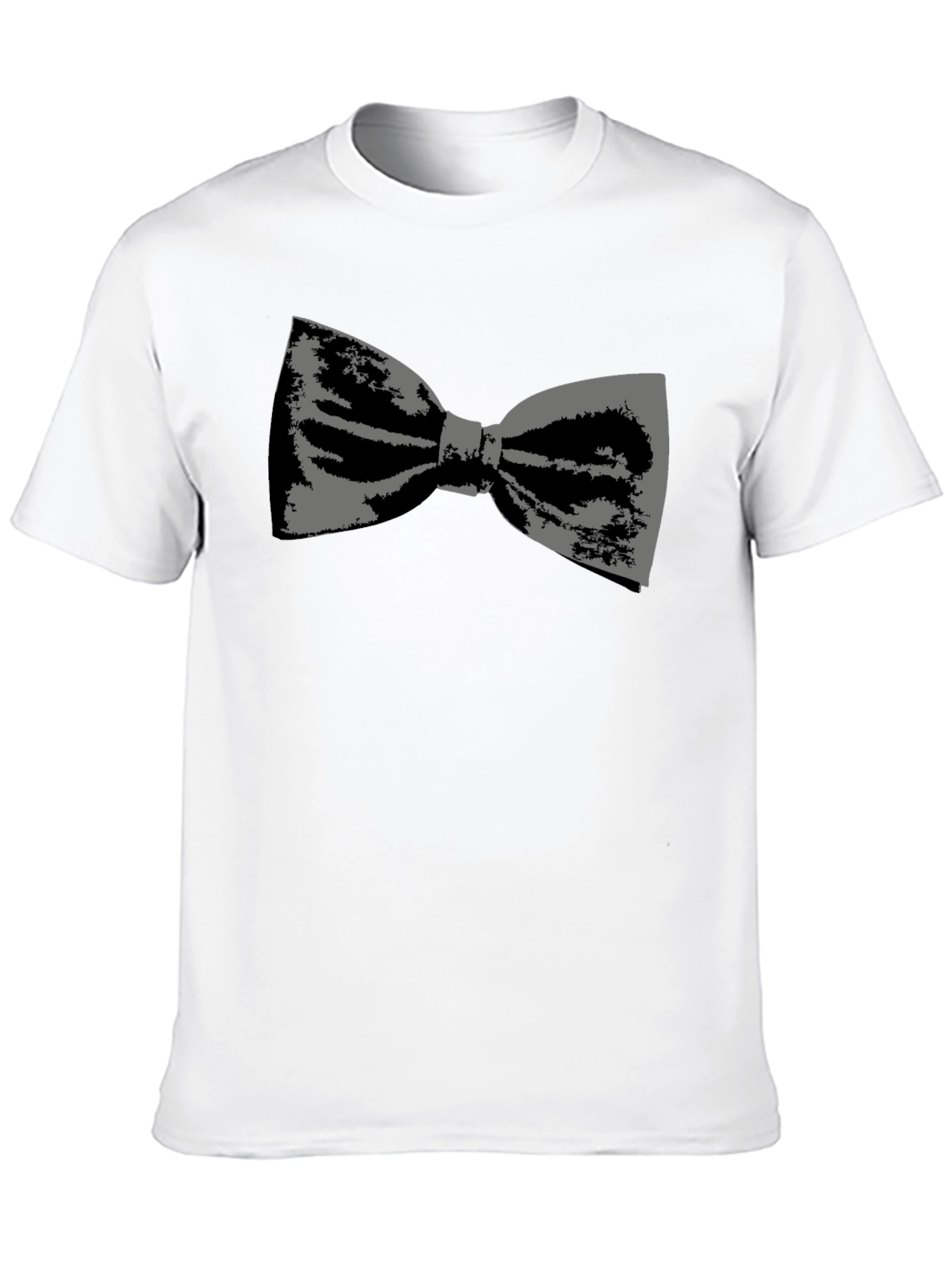 Bow Tie Graphic Tee - Black Cotton
