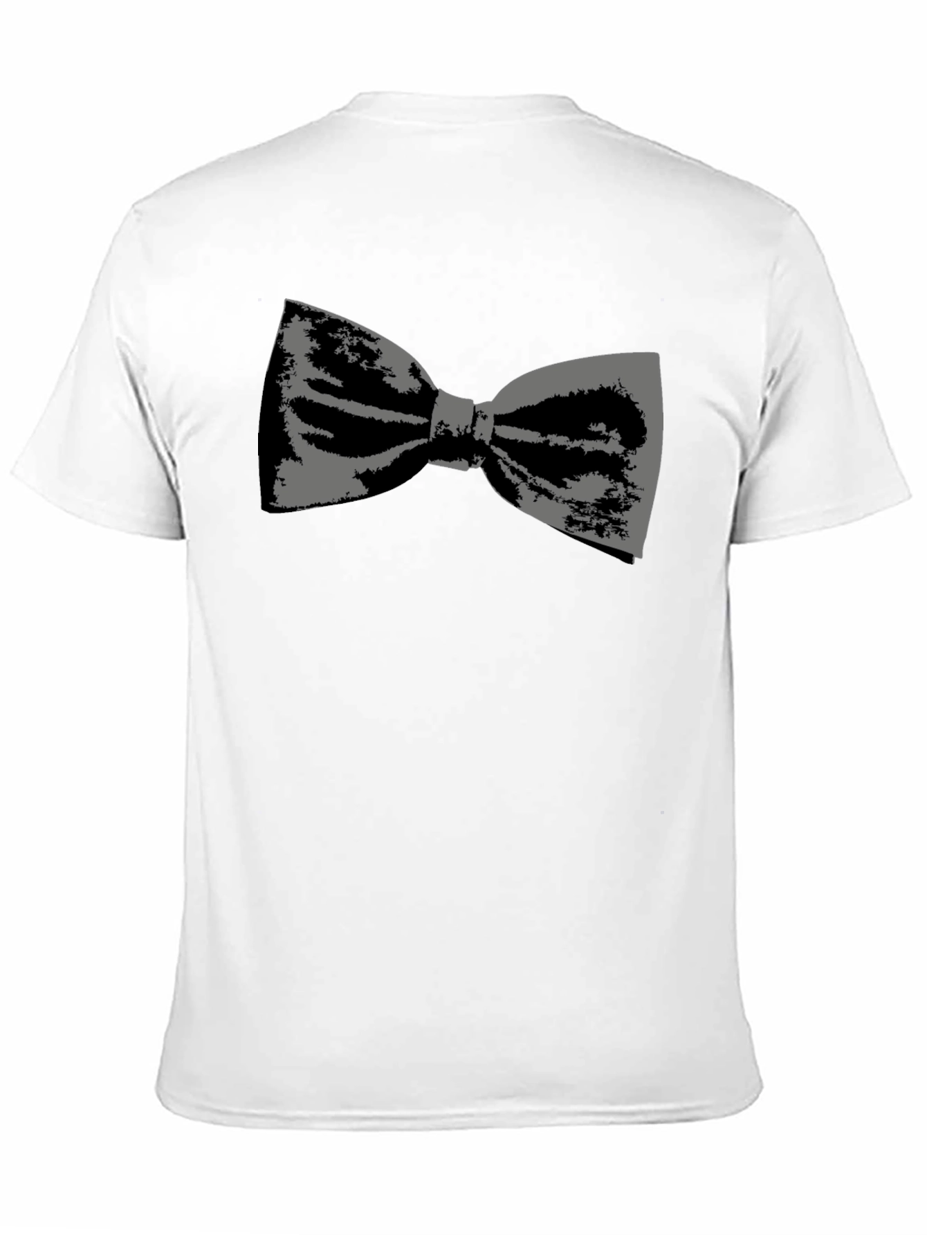 Bow Tie Graphic Tee - Black Cotton