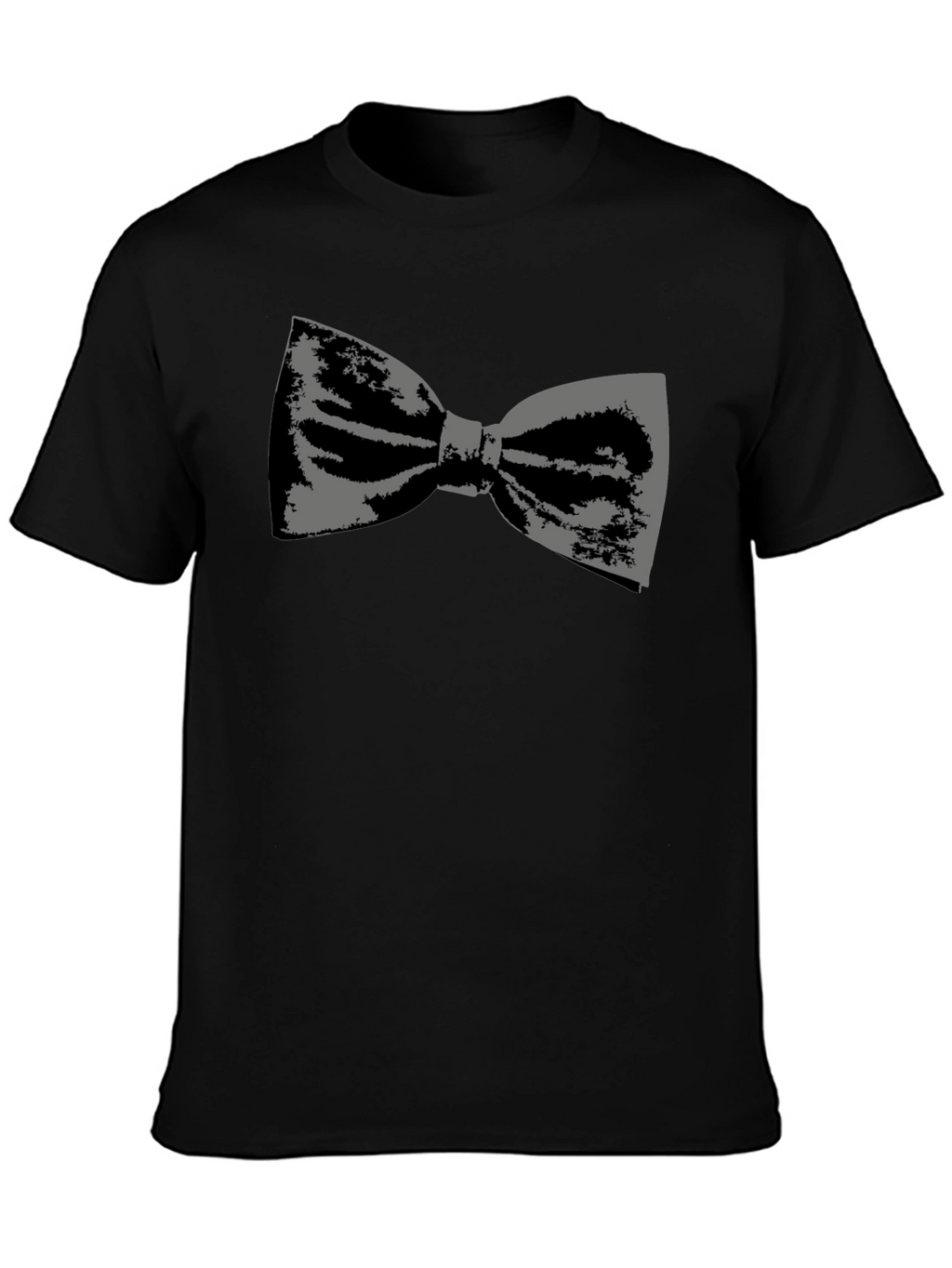 Bow Tie Graphic Tee - Black Cotton
