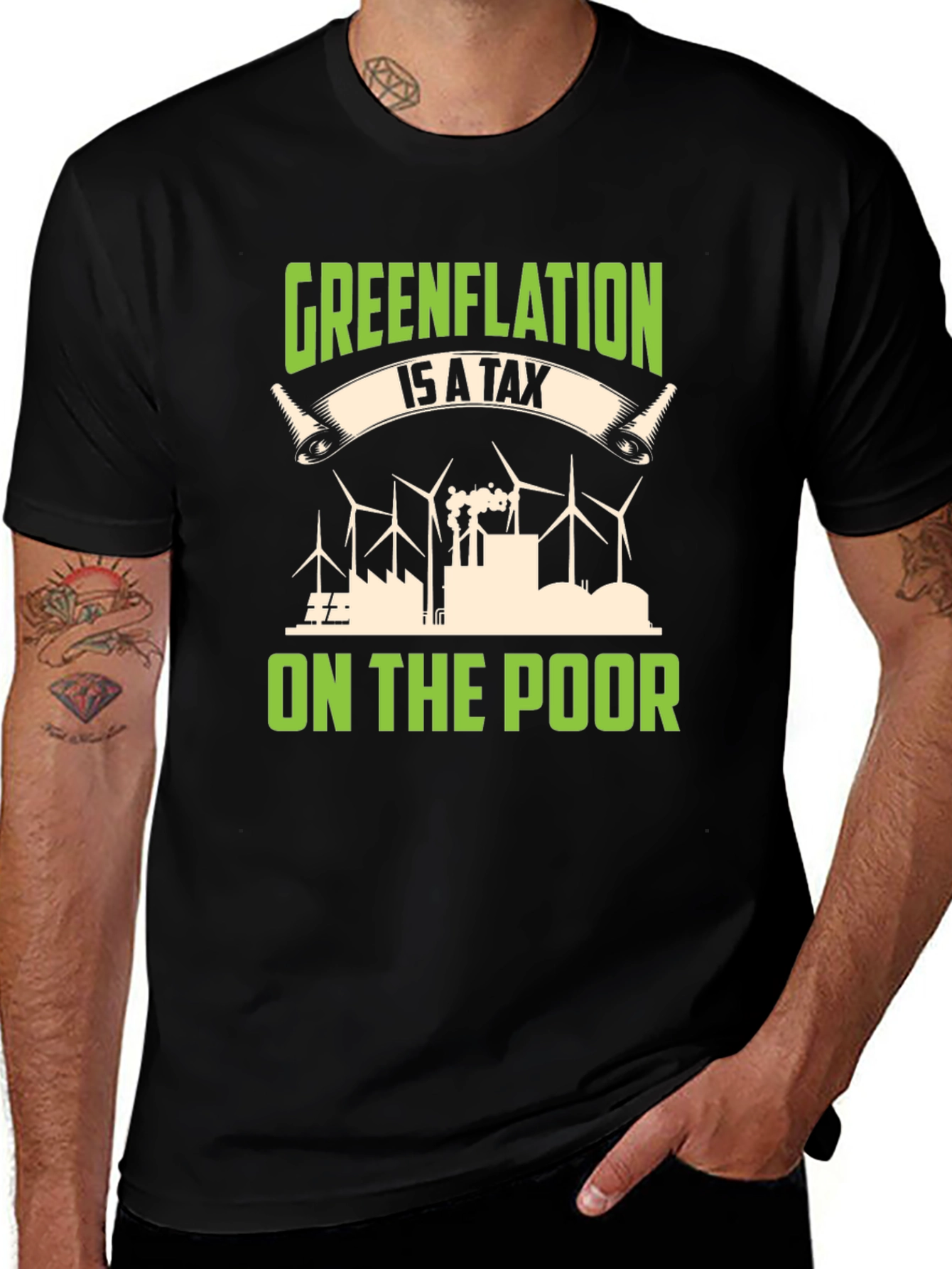 Greenflation T-Shirt: Tax on the Poor Political Tee