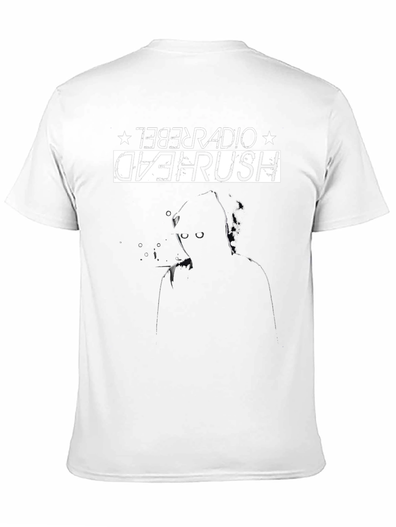 Death Head Radio Rebel Black Graphic Tee