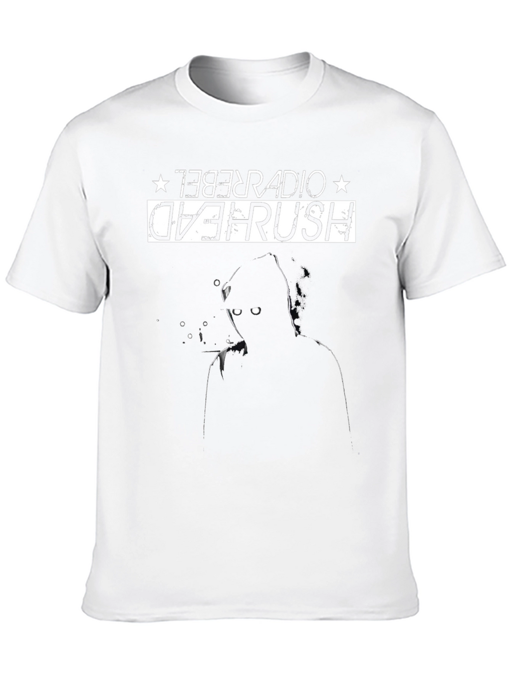 Death Head Radio Rebel Black Graphic Tee