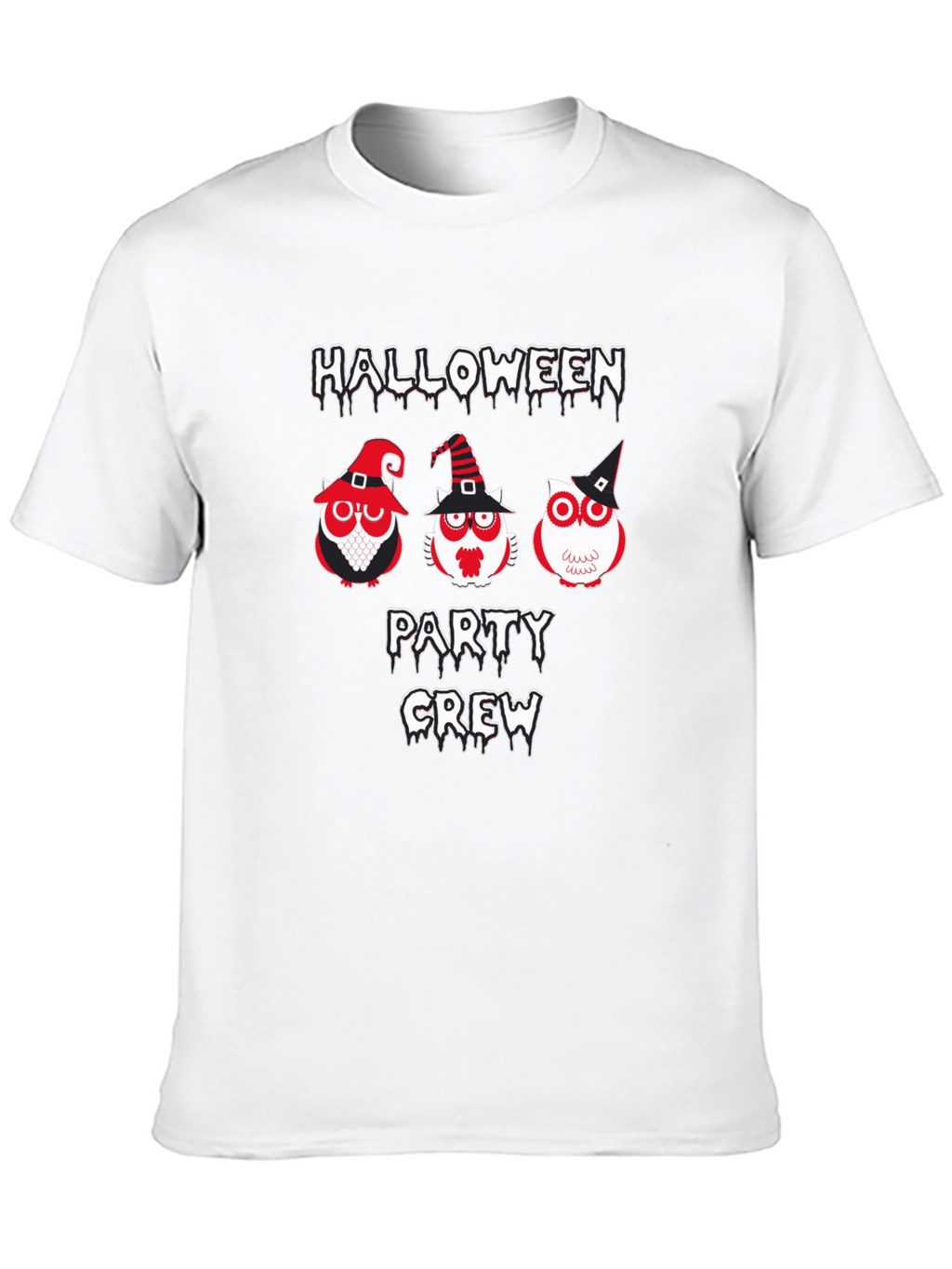 Halloween Party Crew Owl Graphic Tee