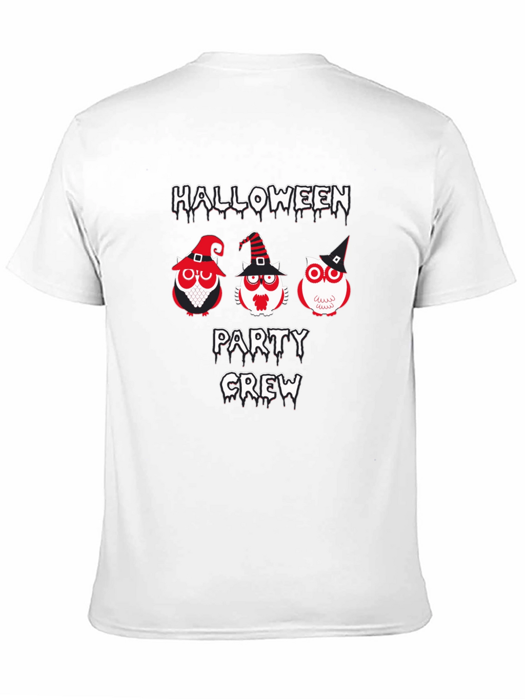 Halloween Party Crew Owl Graphic Tee