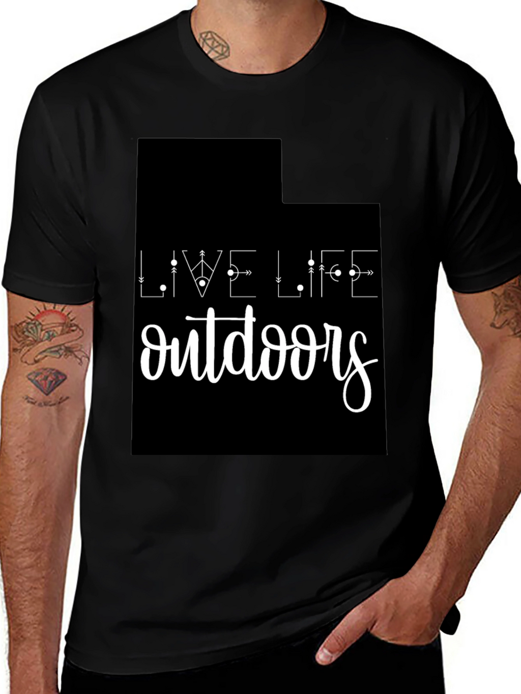 Live Life Outdoors Graphic T-Shirt