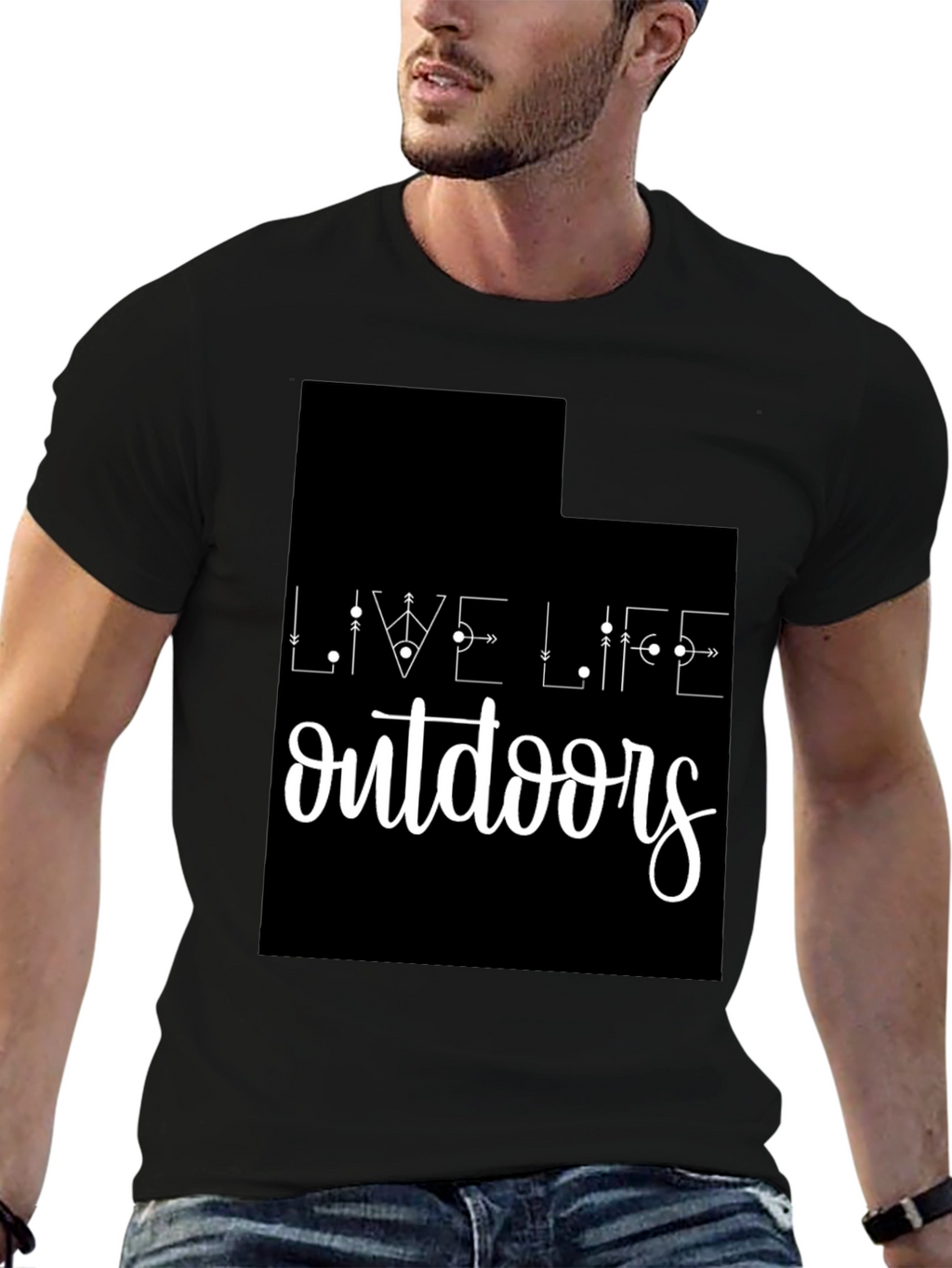 Live Life Outdoors Graphic T-Shirt