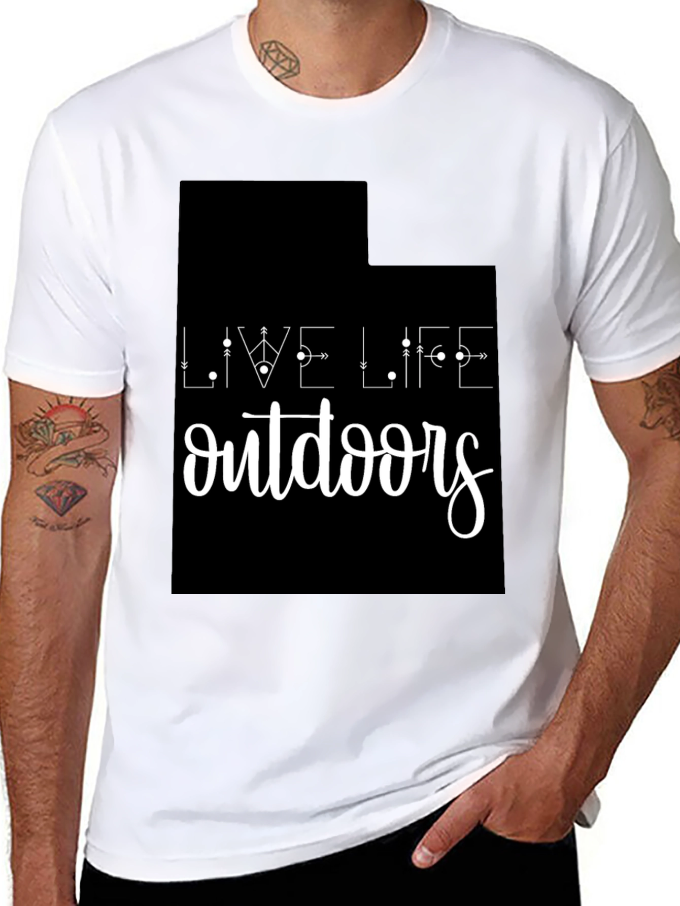 Live Life Outdoors Graphic T-Shirt