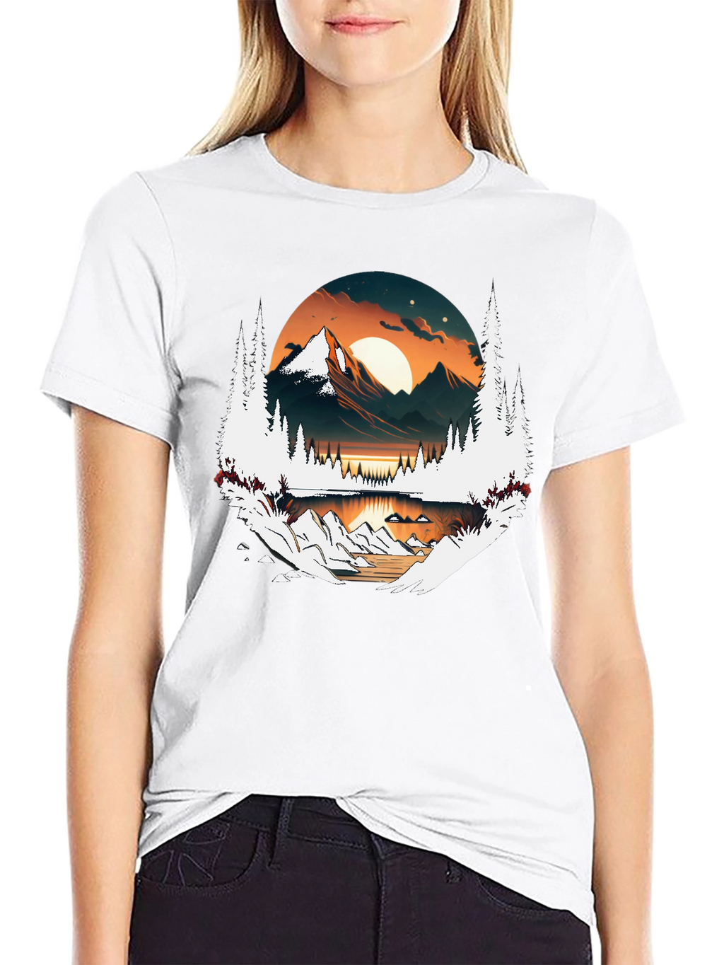 Mountain Vista Graphic Tee - Nature Inspired Design