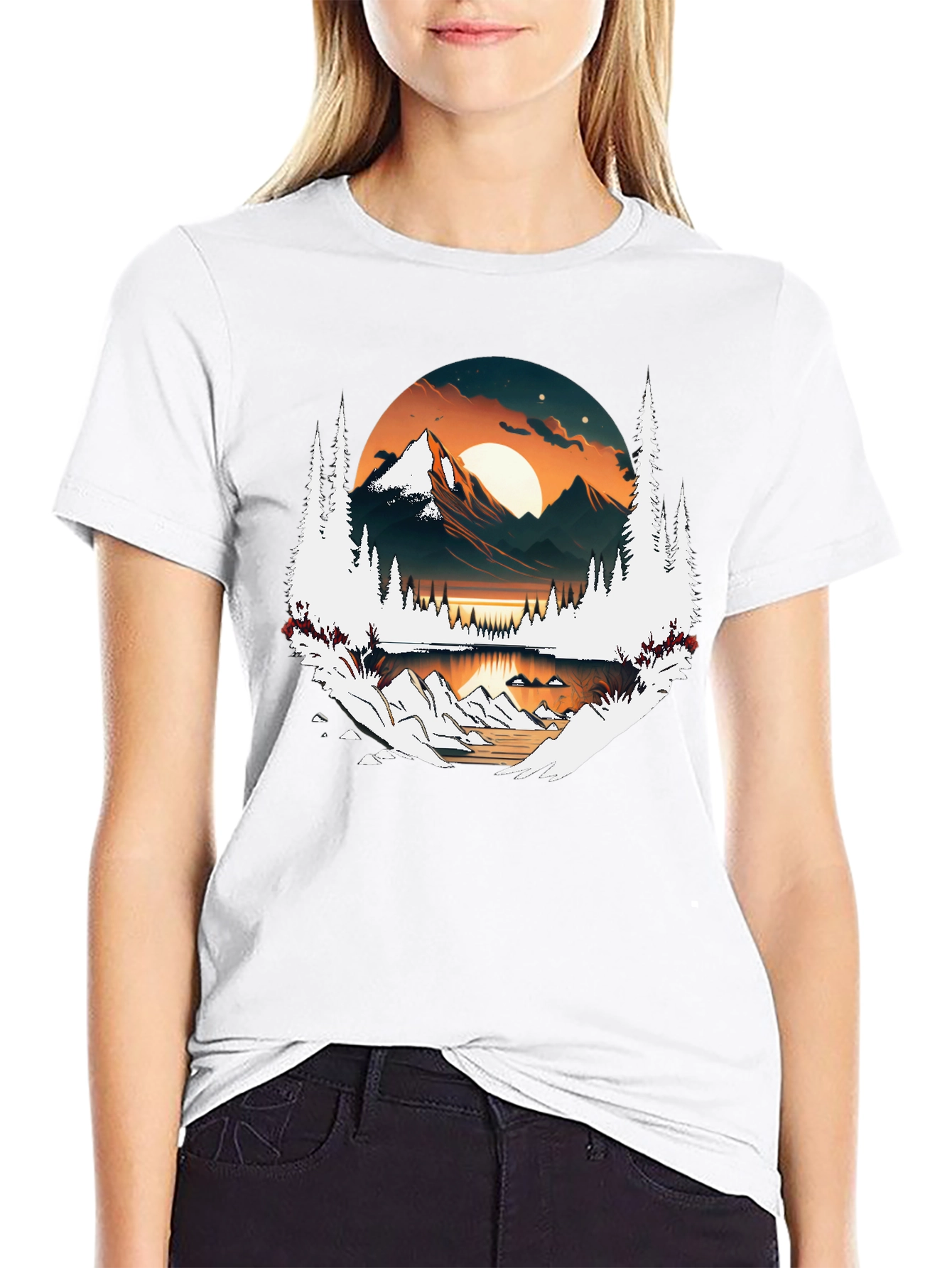 Mountain Vista Graphic Tee - Nature Inspired Design