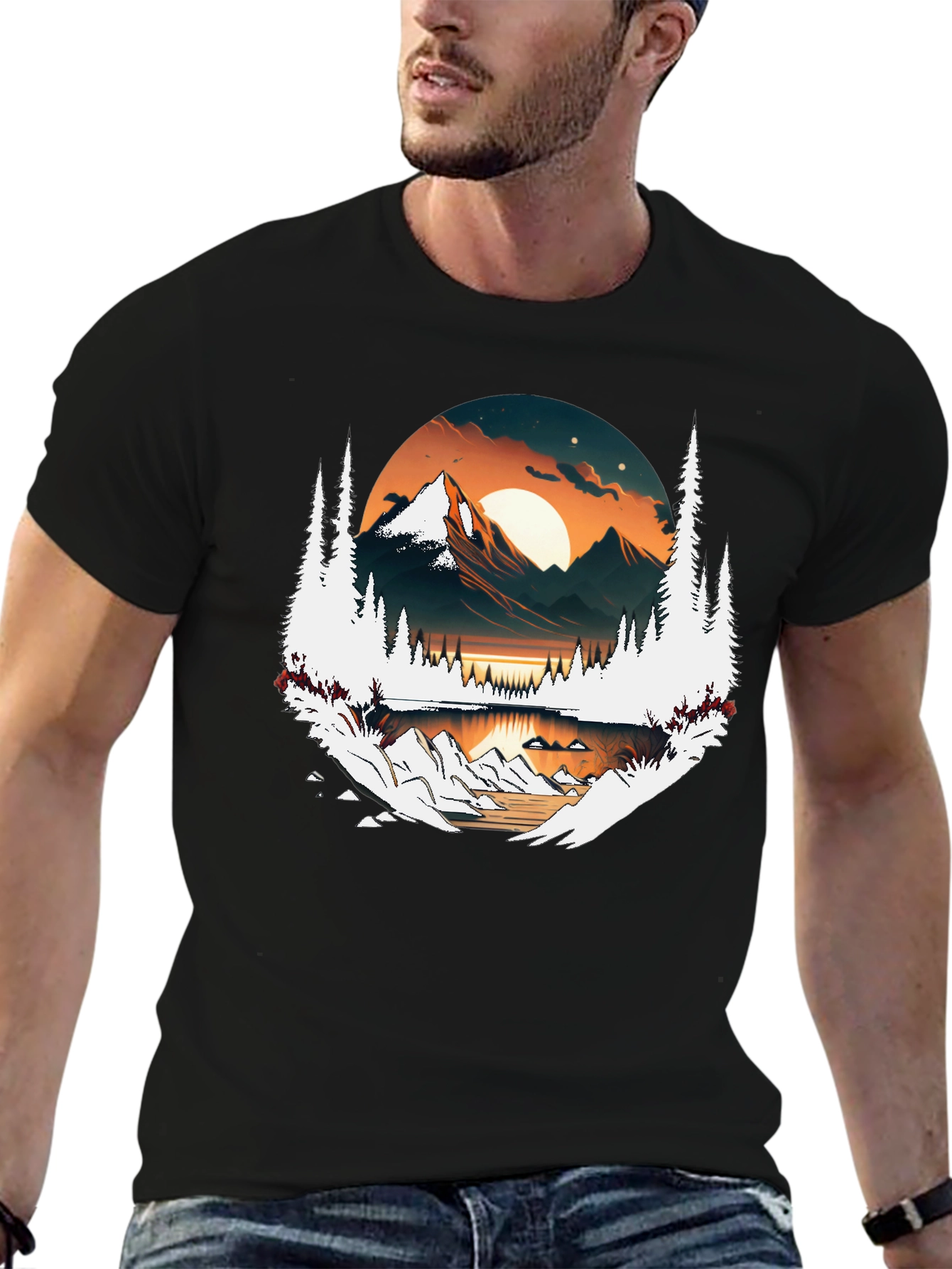 Mountain Vista Graphic Tee - Nature Inspired Design