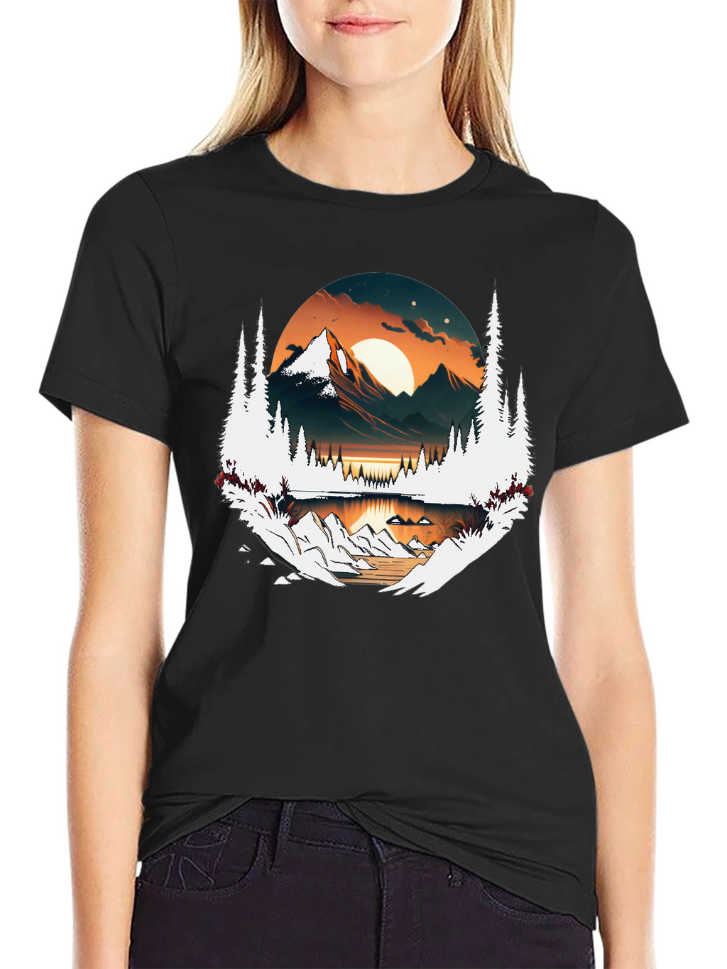 Mountain Vista Graphic Tee - Nature Inspired Design