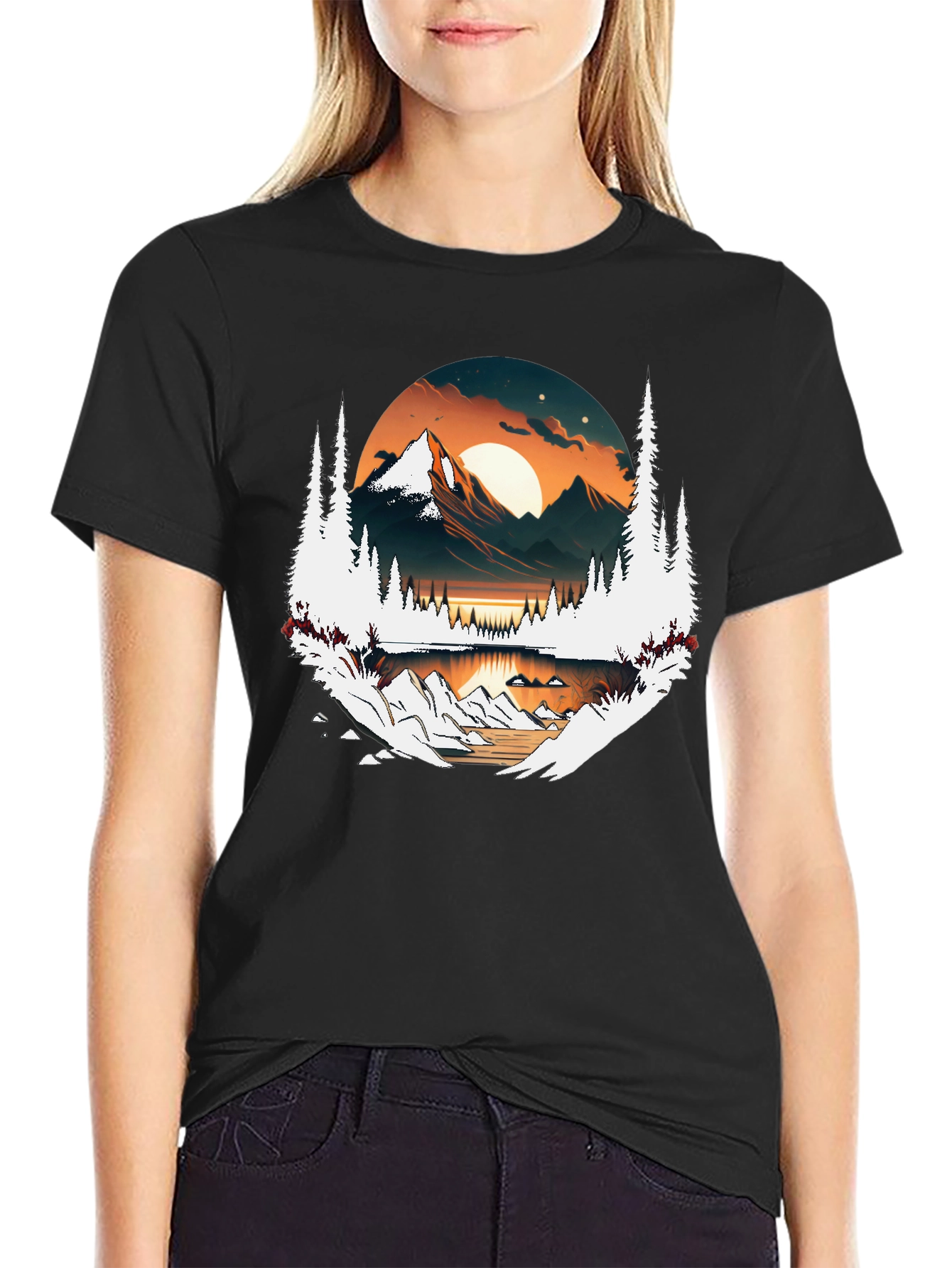 Mountain Vista Graphic Tee - Nature Inspired Design