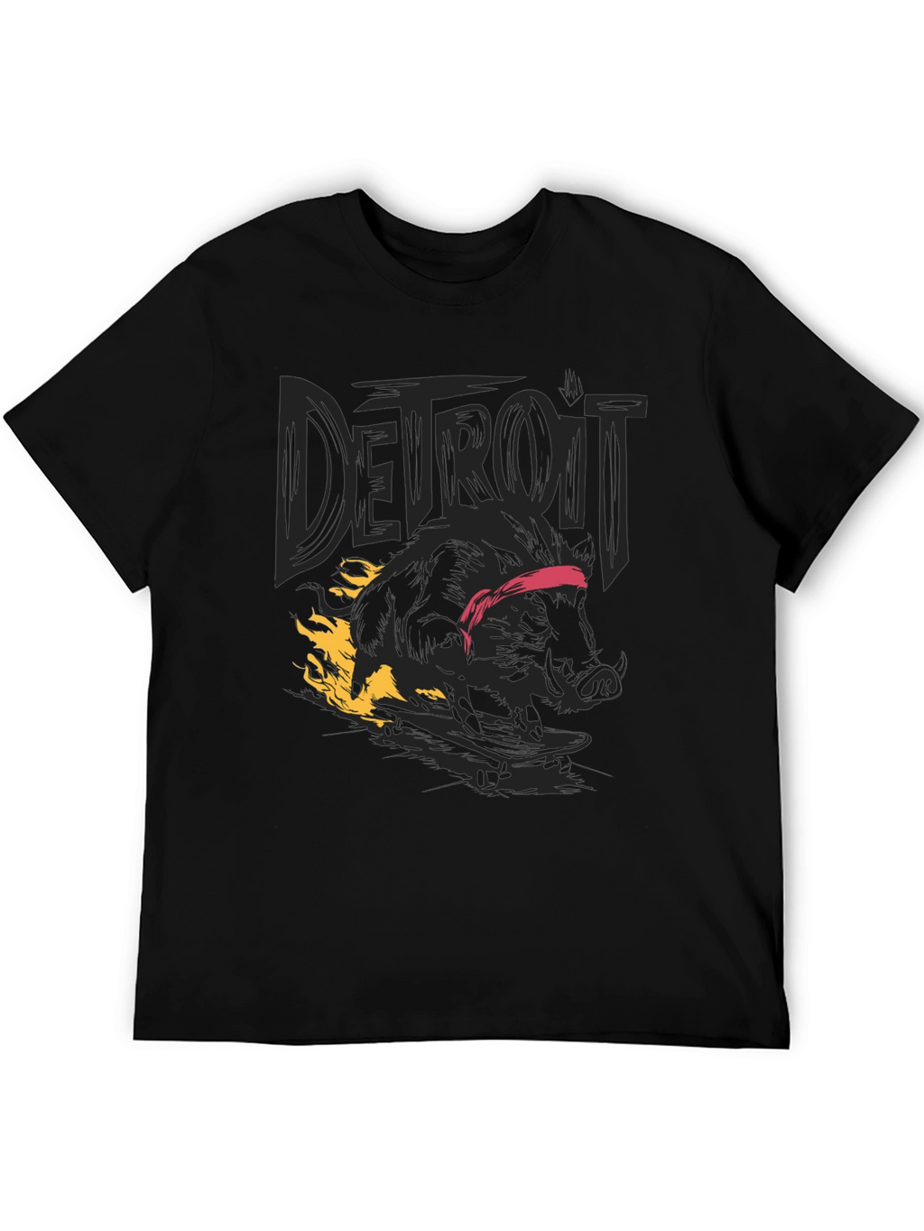 Detroit Boar on Fire T-Shirt