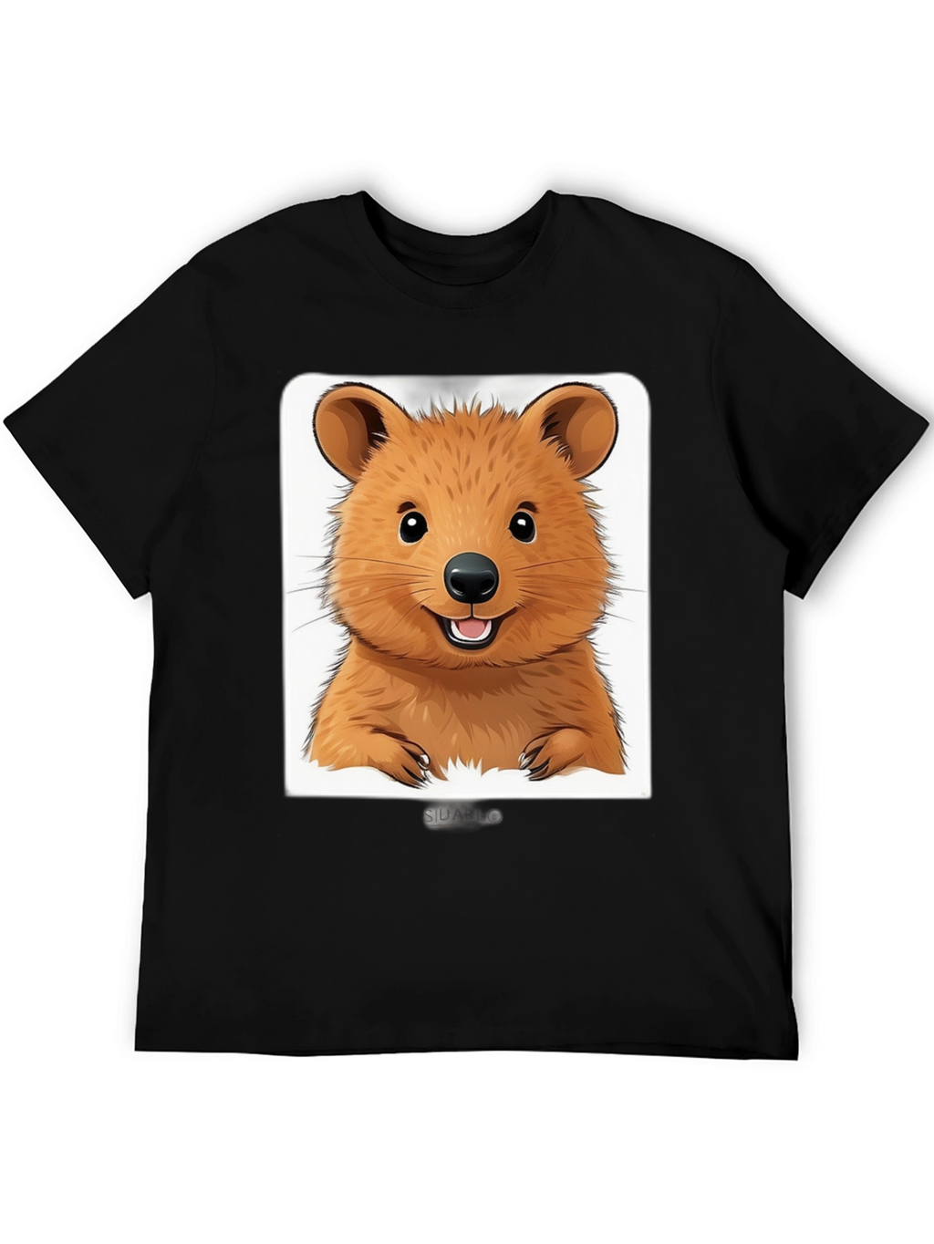 Cute Quokka Graphic T-Shirt - Unisex Black Tee
