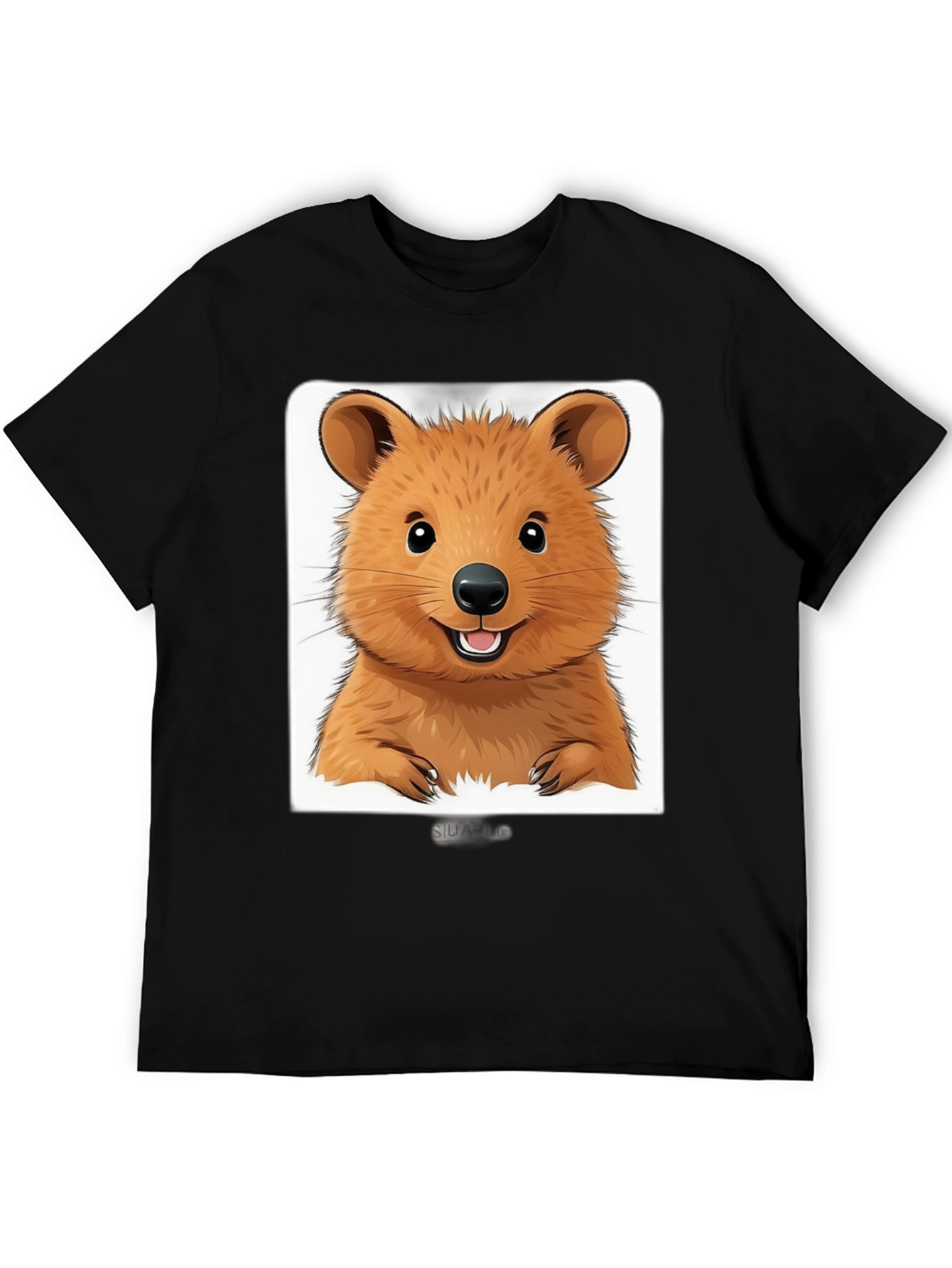 Cute Quokka Graphic T-Shirt - Unisex Black Tee