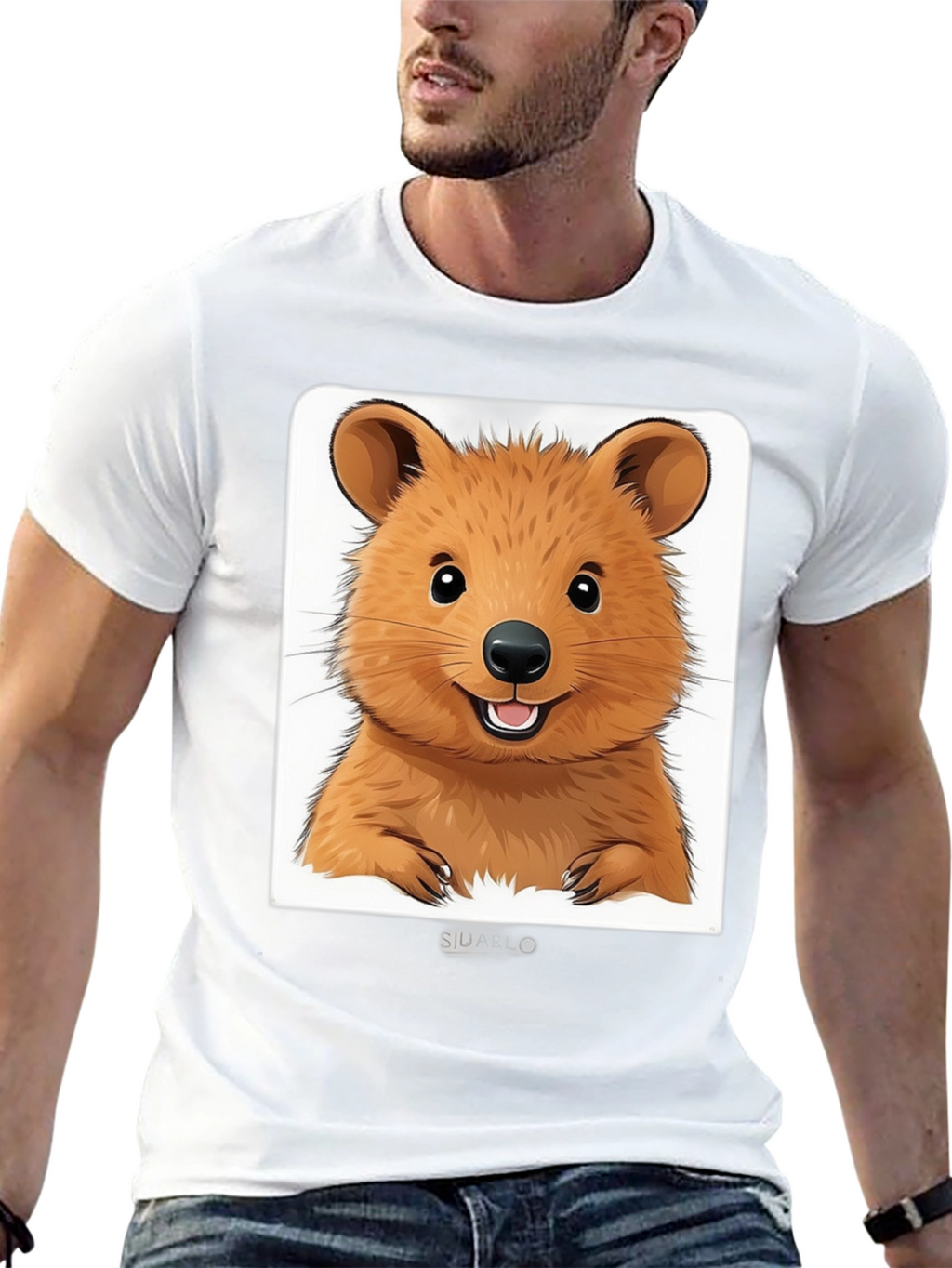 Cute Quokka Graphic T-Shirt - Unisex Black Tee