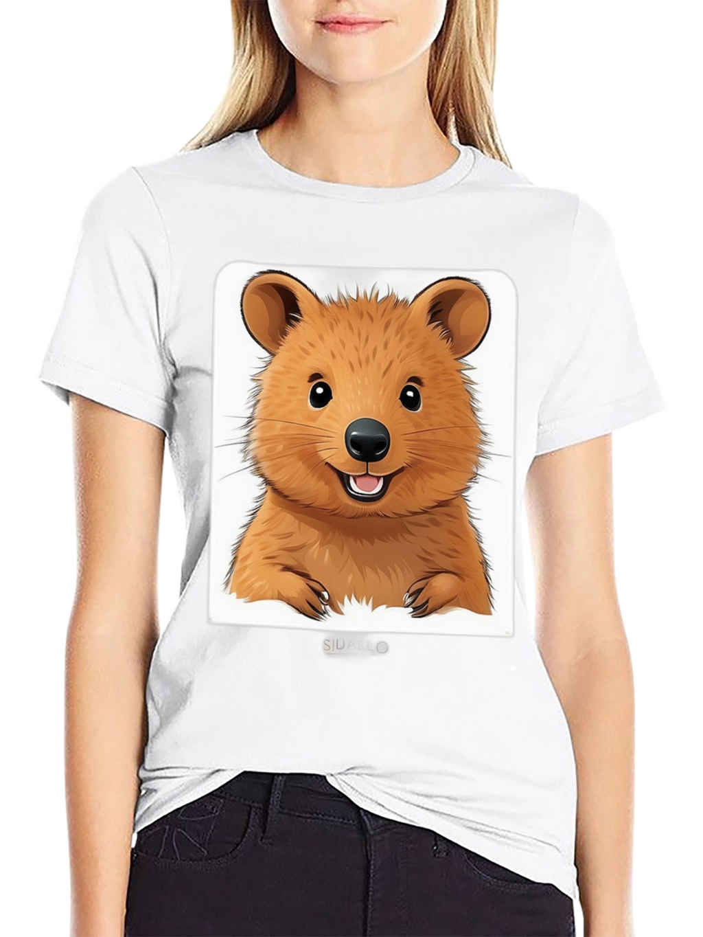 Cute Quokka Graphic T-Shirt - Unisex Black Tee