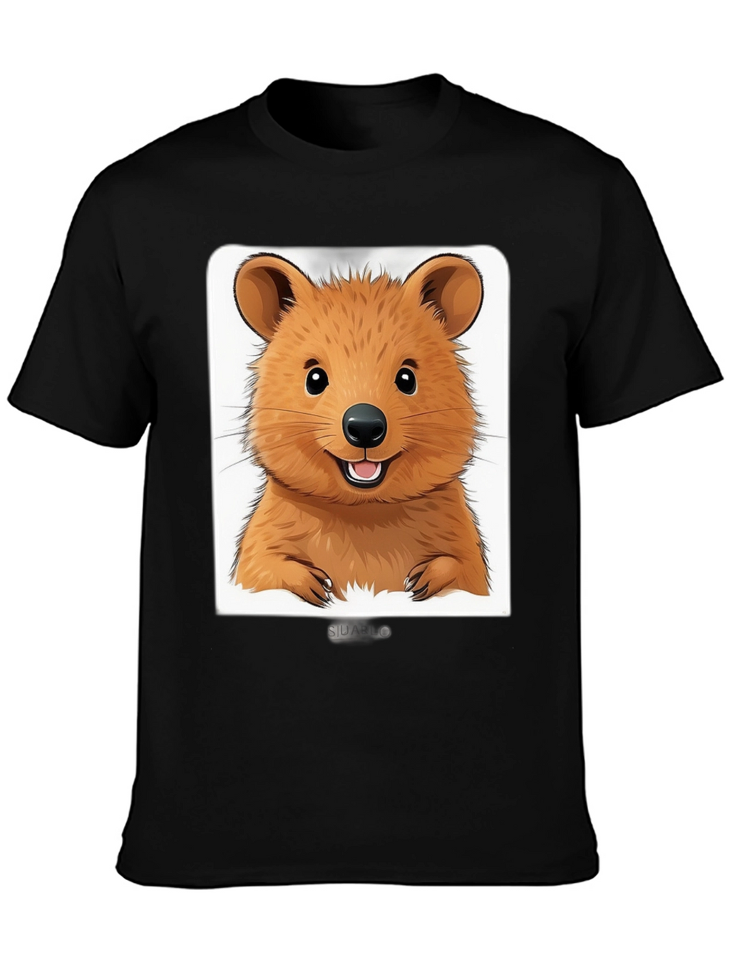 Cute Quokka Graphic T-Shirt - Unisex Black Tee