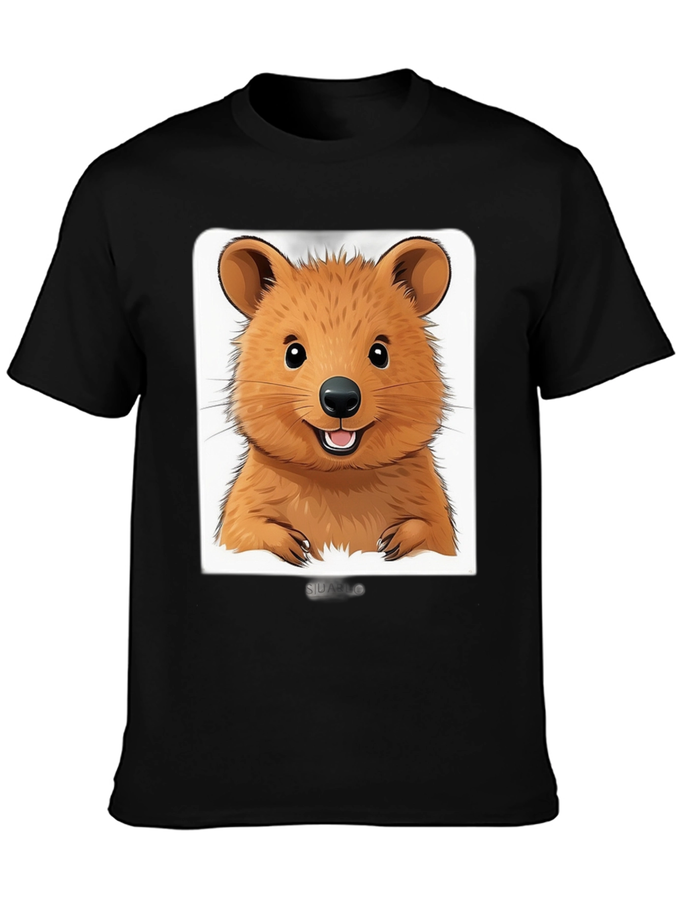 Cute Quokka Graphic T-Shirt - Unisex Black Tee