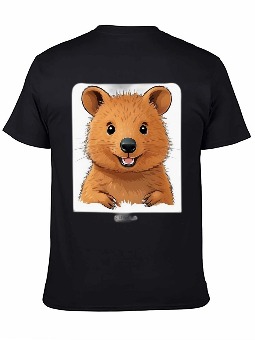 Cute Quokka Graphic T-Shirt - Unisex Black Tee