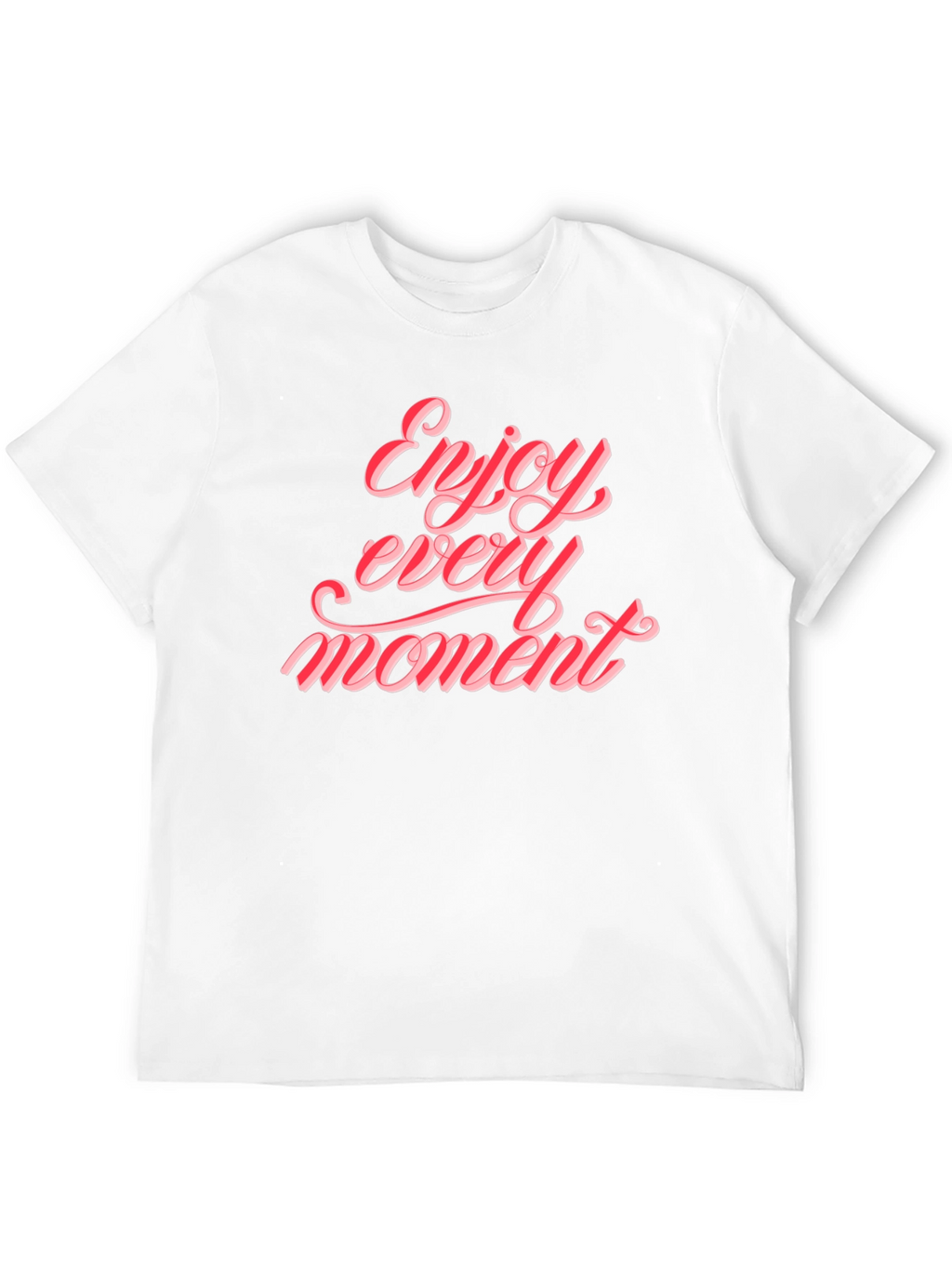 Enjoy Every Moment Graphic Tee - Stylish Black T-Shirt