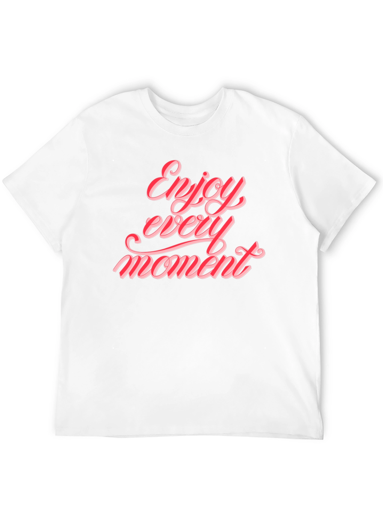 Enjoy Every Moment Graphic Tee - Stylish Black T-Shirt
