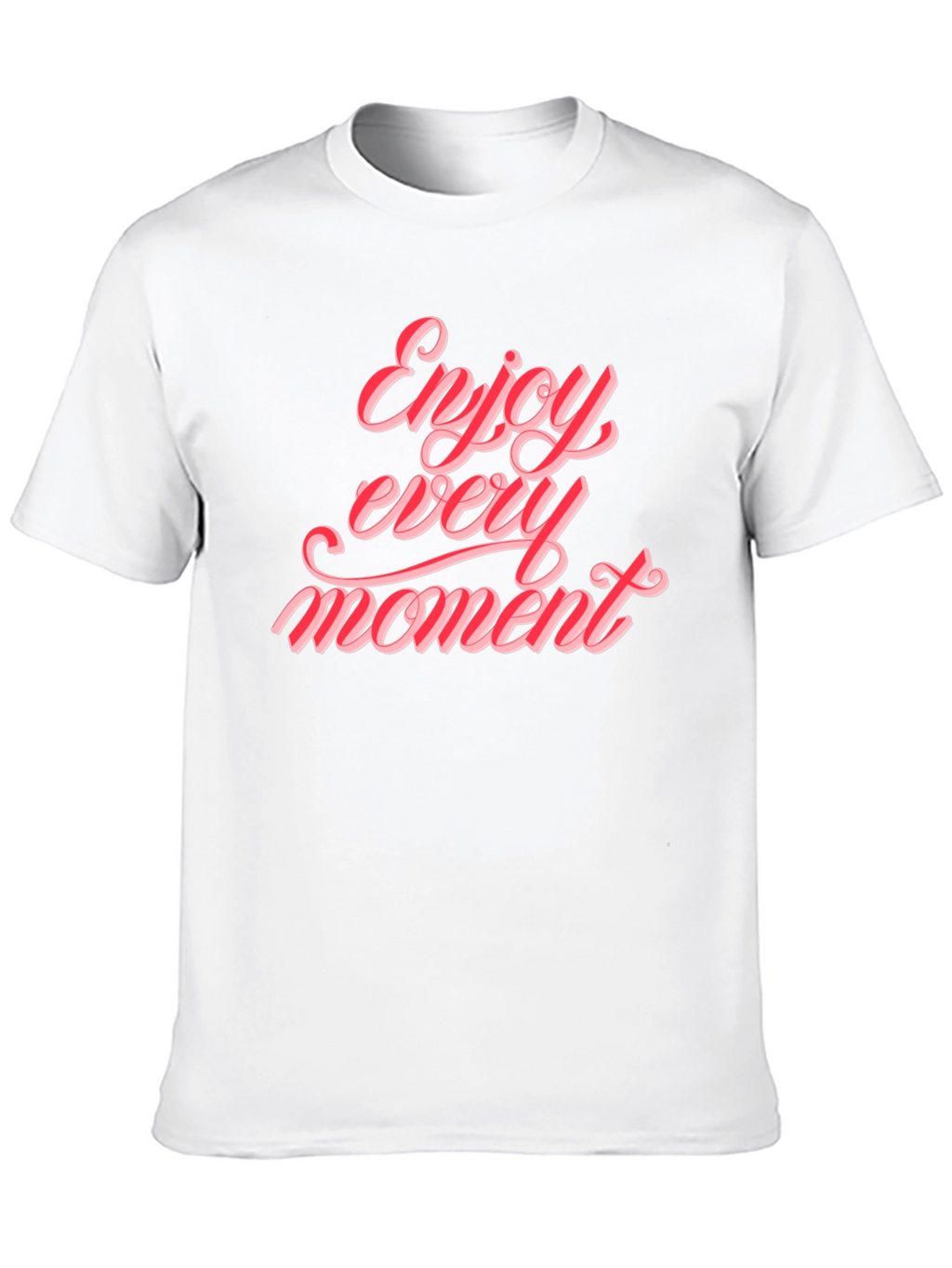 Enjoy Every Moment Graphic Tee - Stylish Black T-Shirt