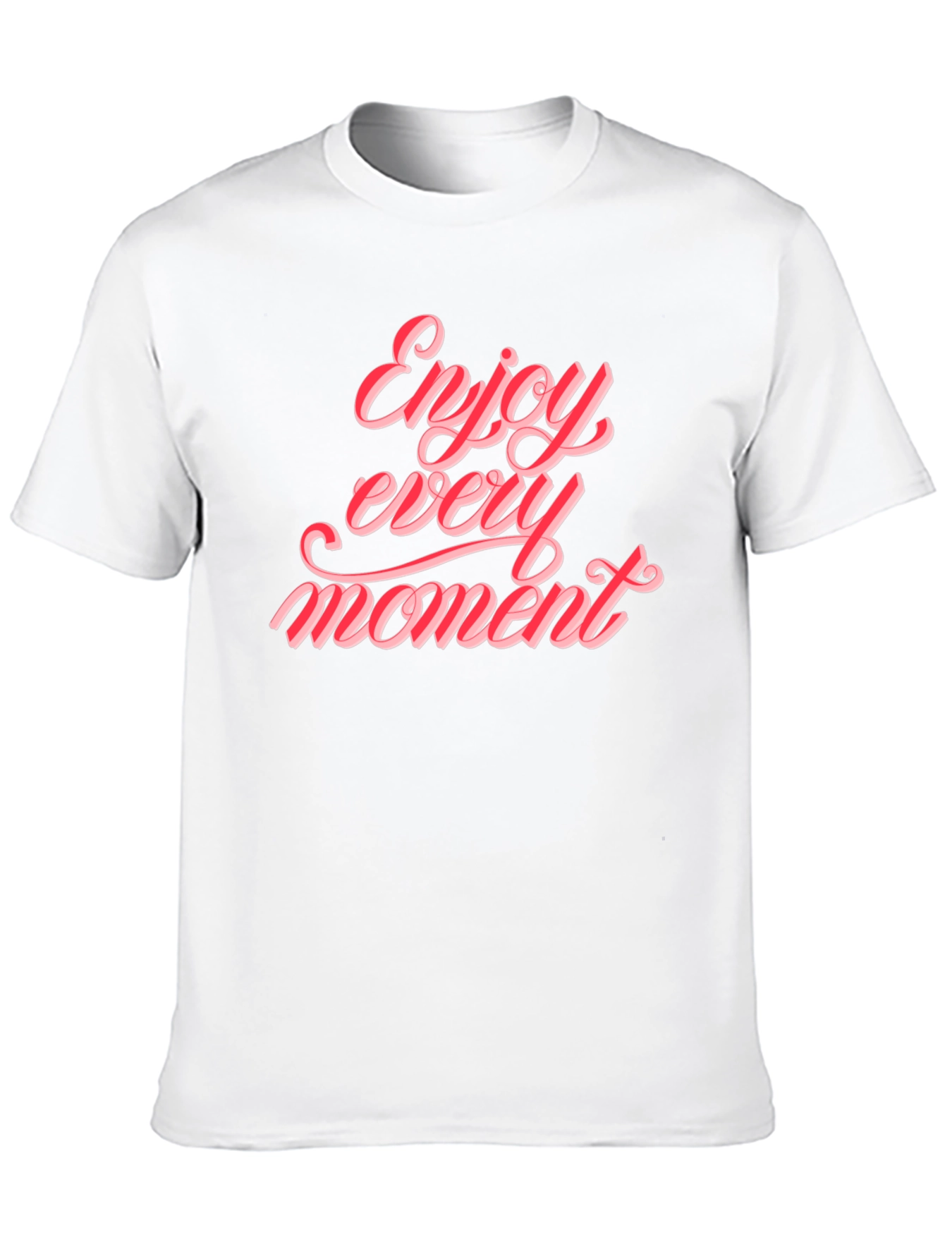 Enjoy Every Moment Graphic Tee - Stylish Black T-Shirt