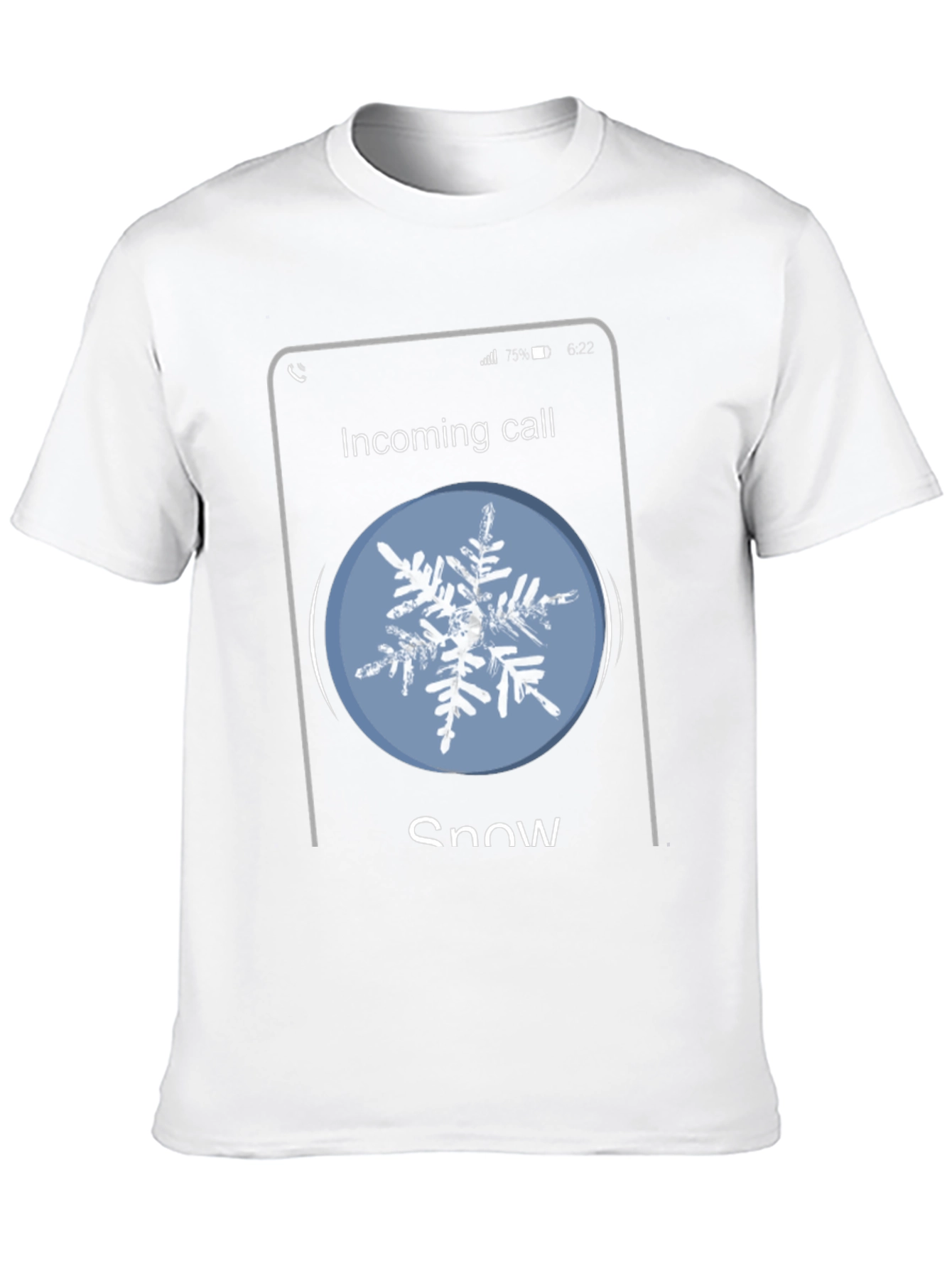 Snowflake Incoming Call Graphic T-Shirt