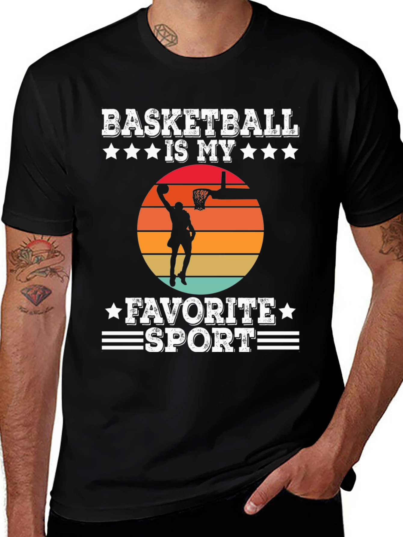 Basketball Is My Favorite Sport Graphic T-Shirt