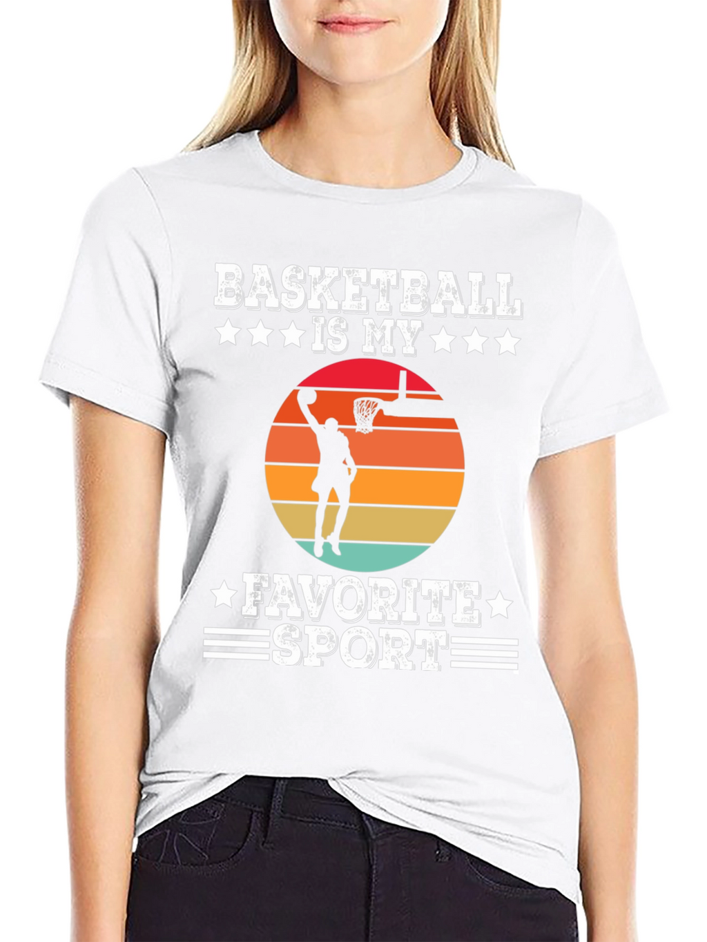 Basketball Is My Favorite Sport Graphic T-Shirt