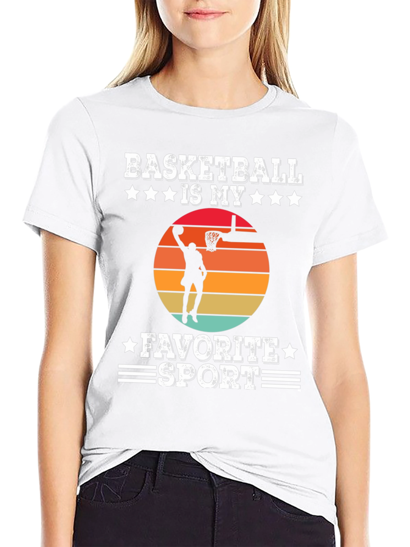 Basketball Is My Favorite Sport Graphic T-Shirt