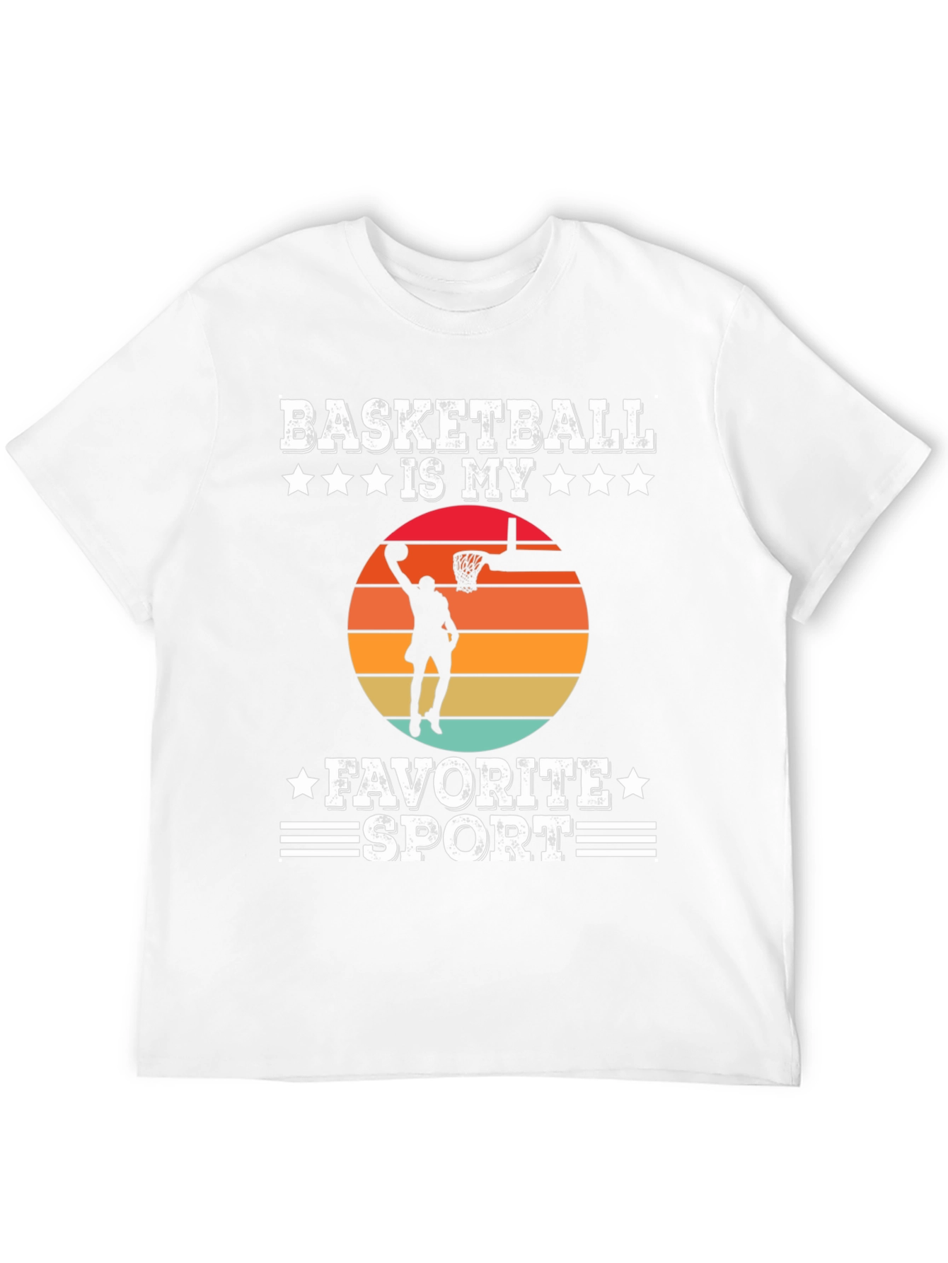 Basketball Is My Favorite Sport Graphic T-Shirt